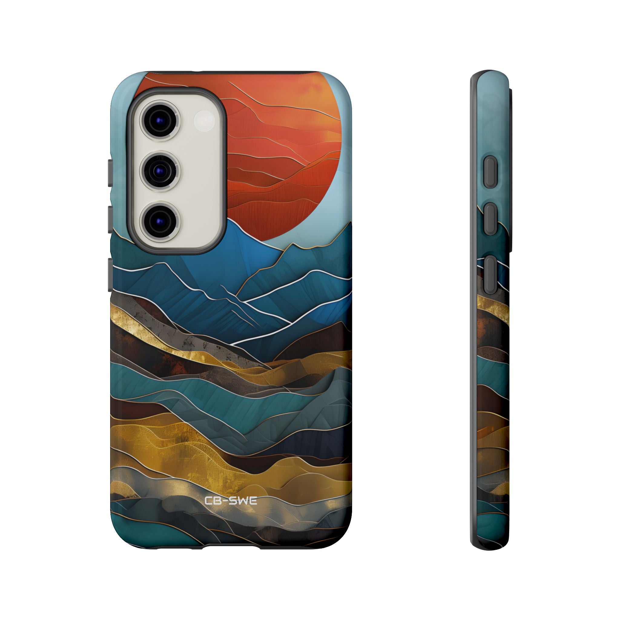 Sunset Geometry Waves - Samsung Case