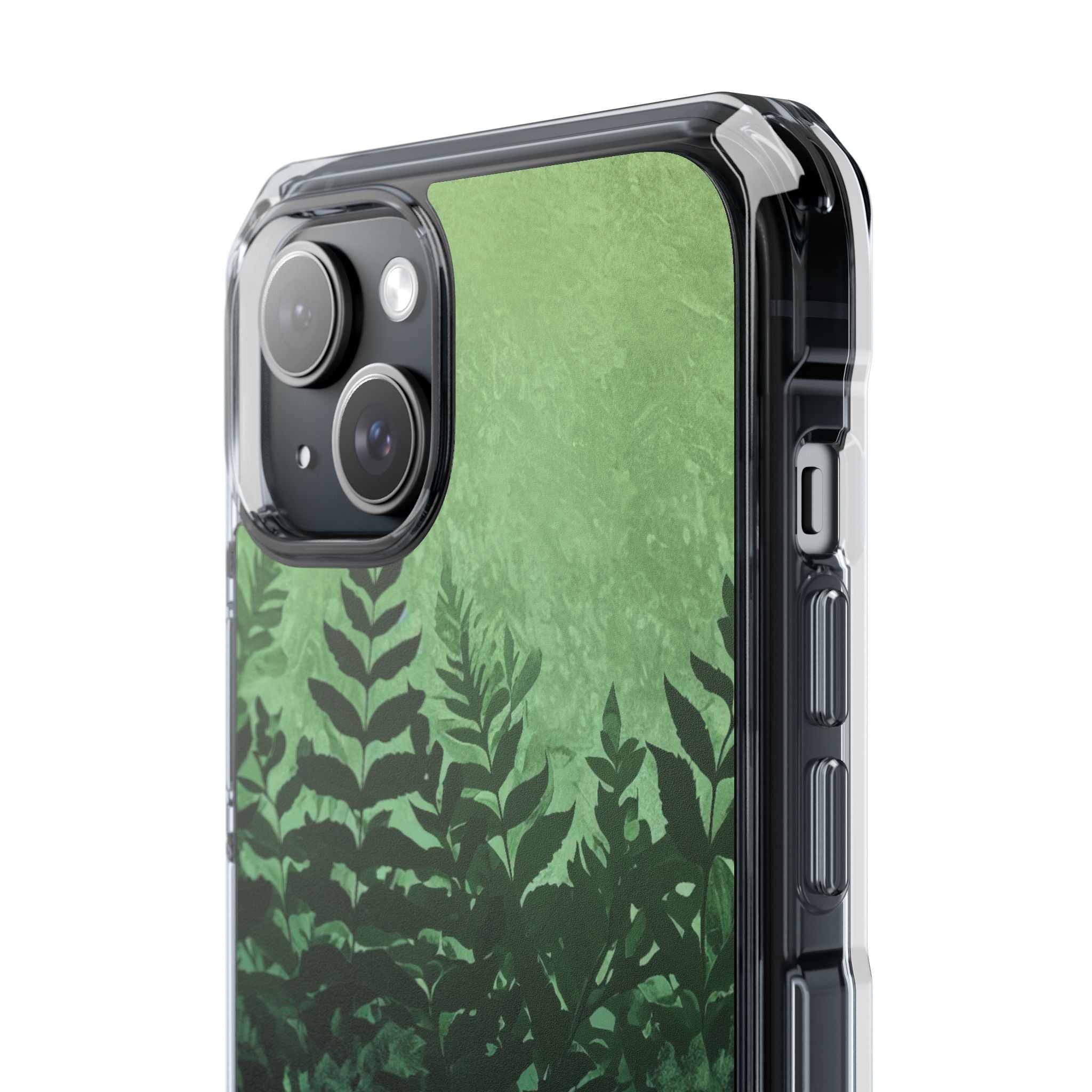 Verdant Fern Silhouettes iPhone 15 - Impact Clear+
