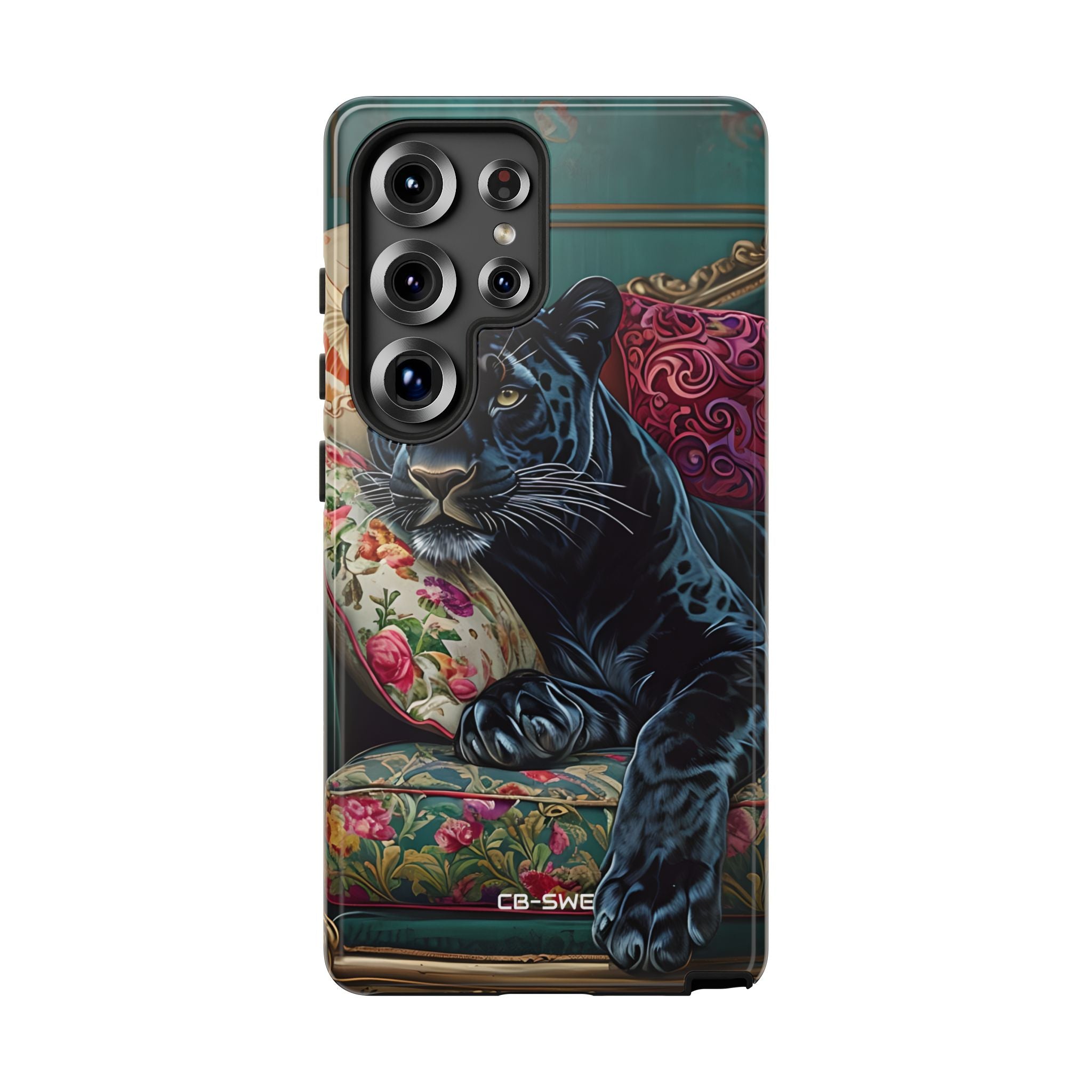 Panther on Vintage Chaise - Samsung Case