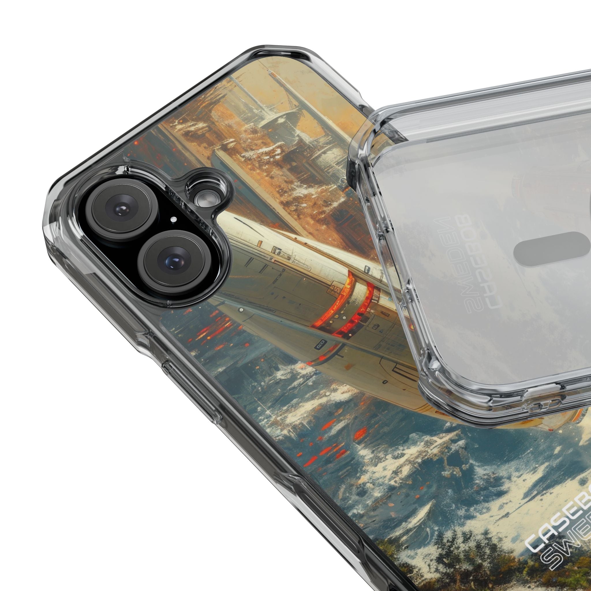 Futuristic Forest Voyage iPhone 16 - Impact Clear+
