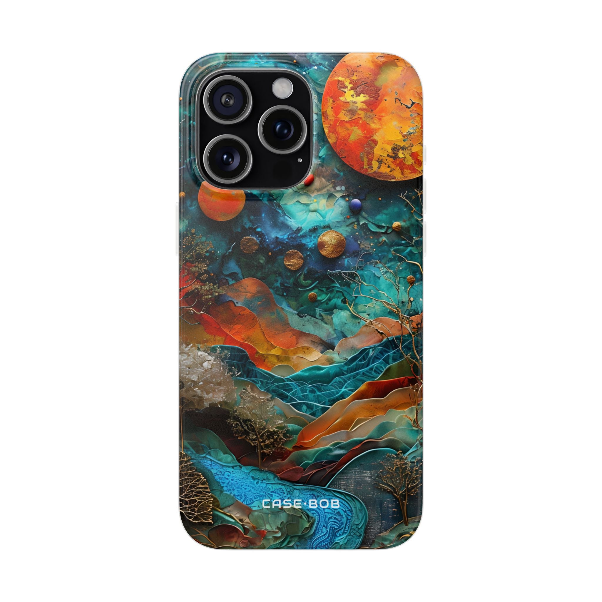 Celestial Ember iPhone 15 Pro Max Case - Soft