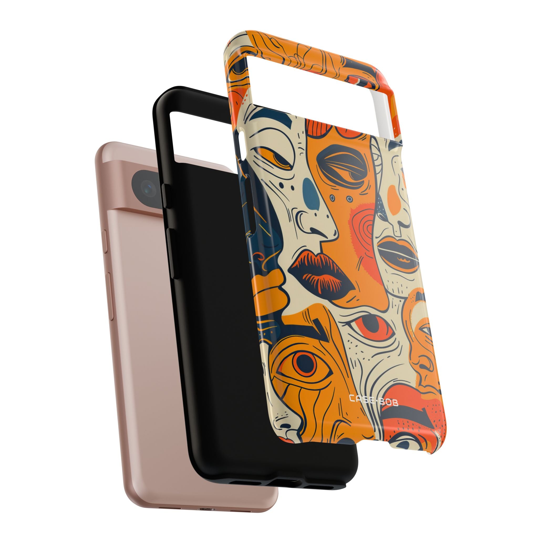 Tangled Faces Sunset Google Pixel 8 Case - Tough