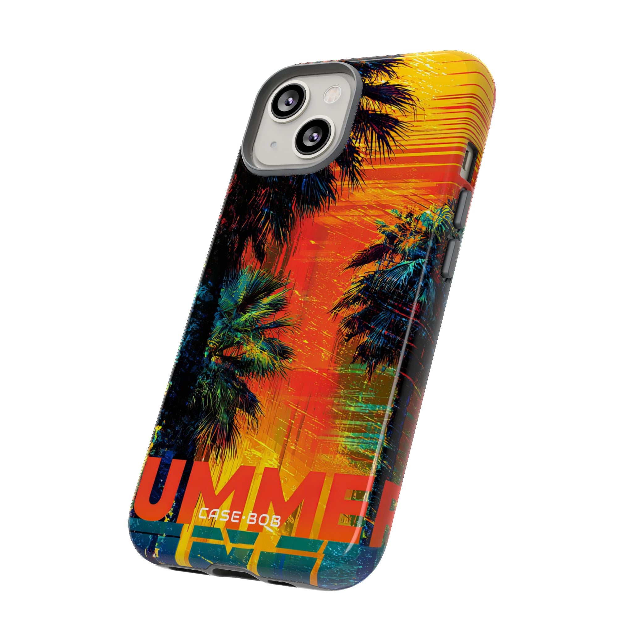 Tropical Sunburst iPhone 14 Case - Tough