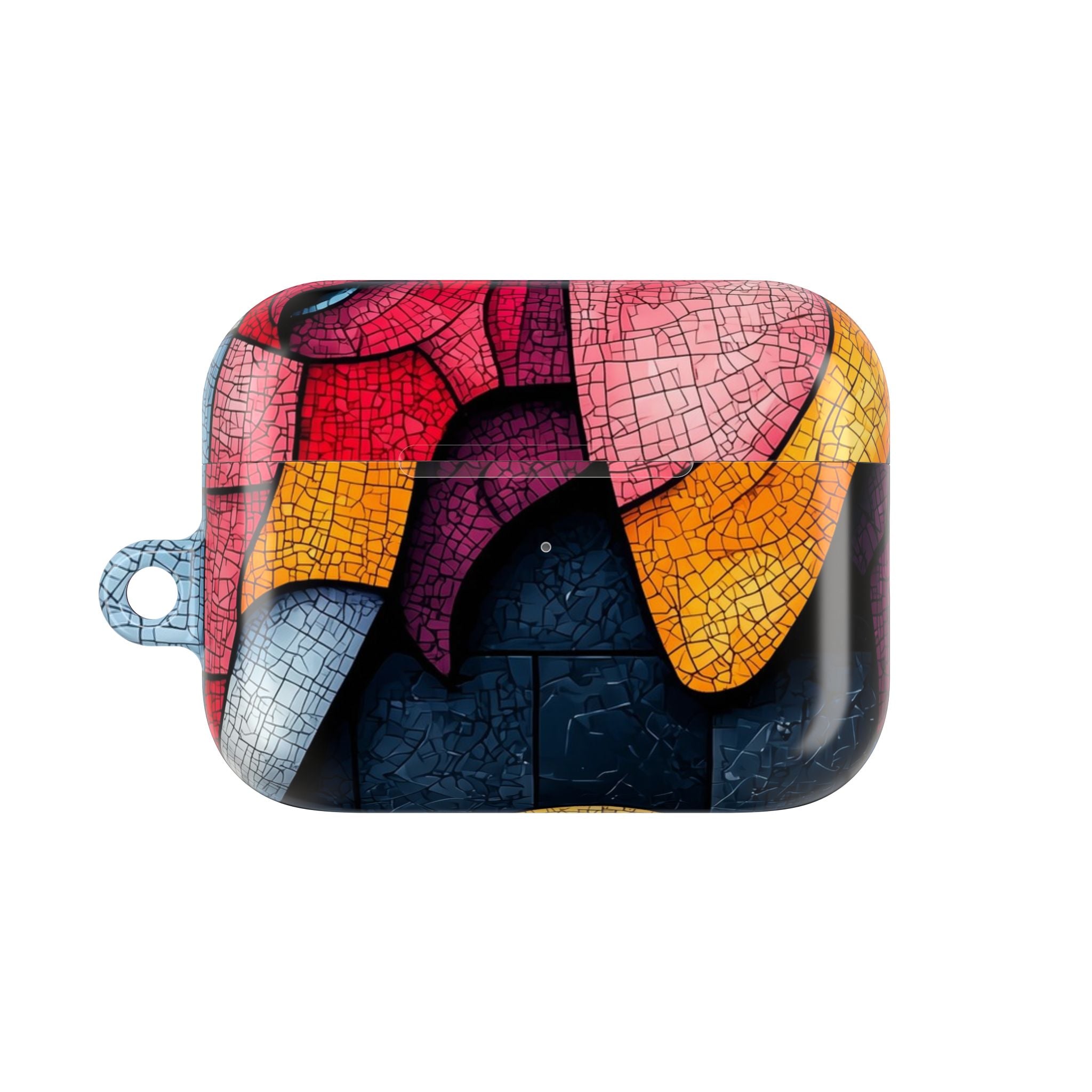 Blue Mosaic Elephant - AirPods Case