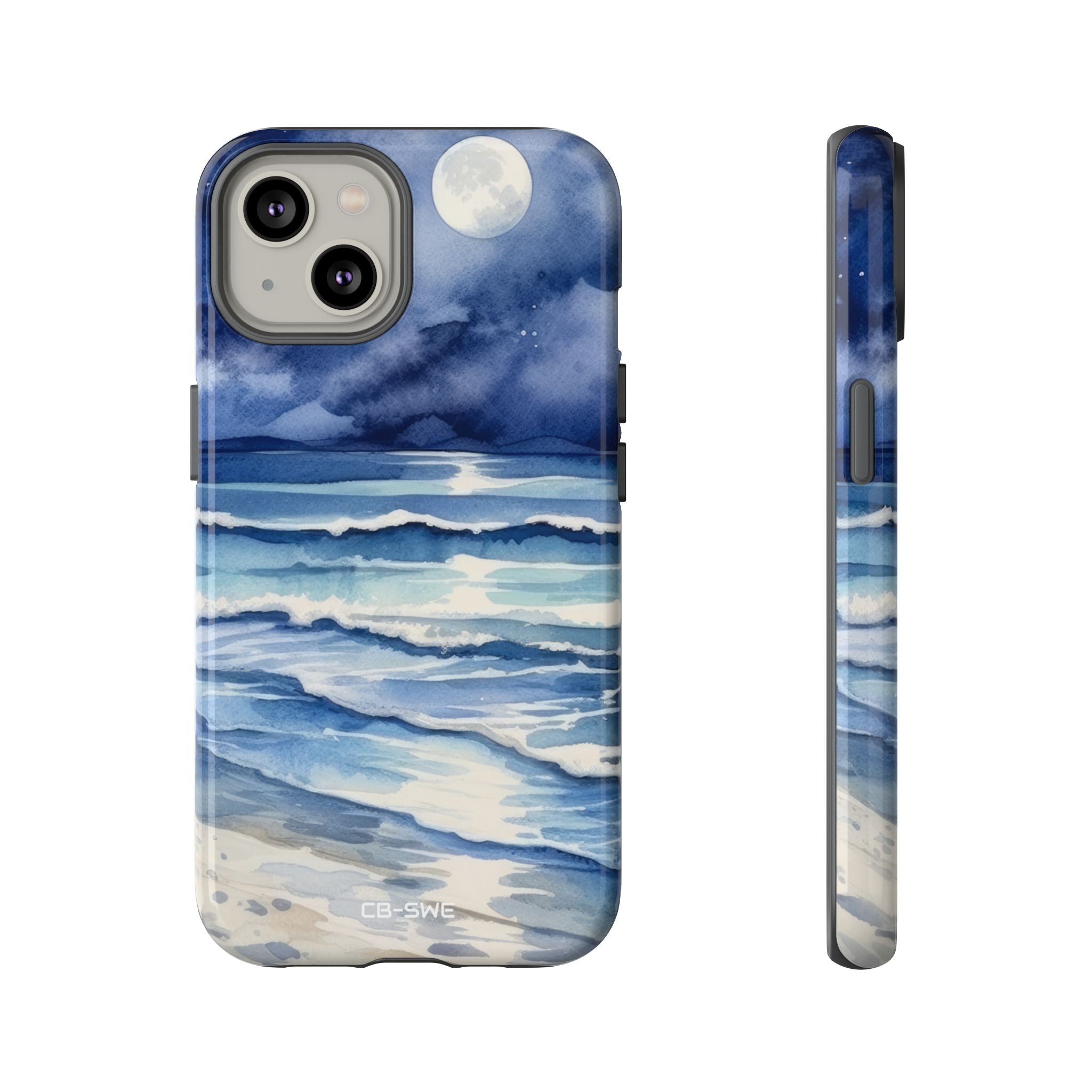 Moonlight Reflects Waves - iPhone Case