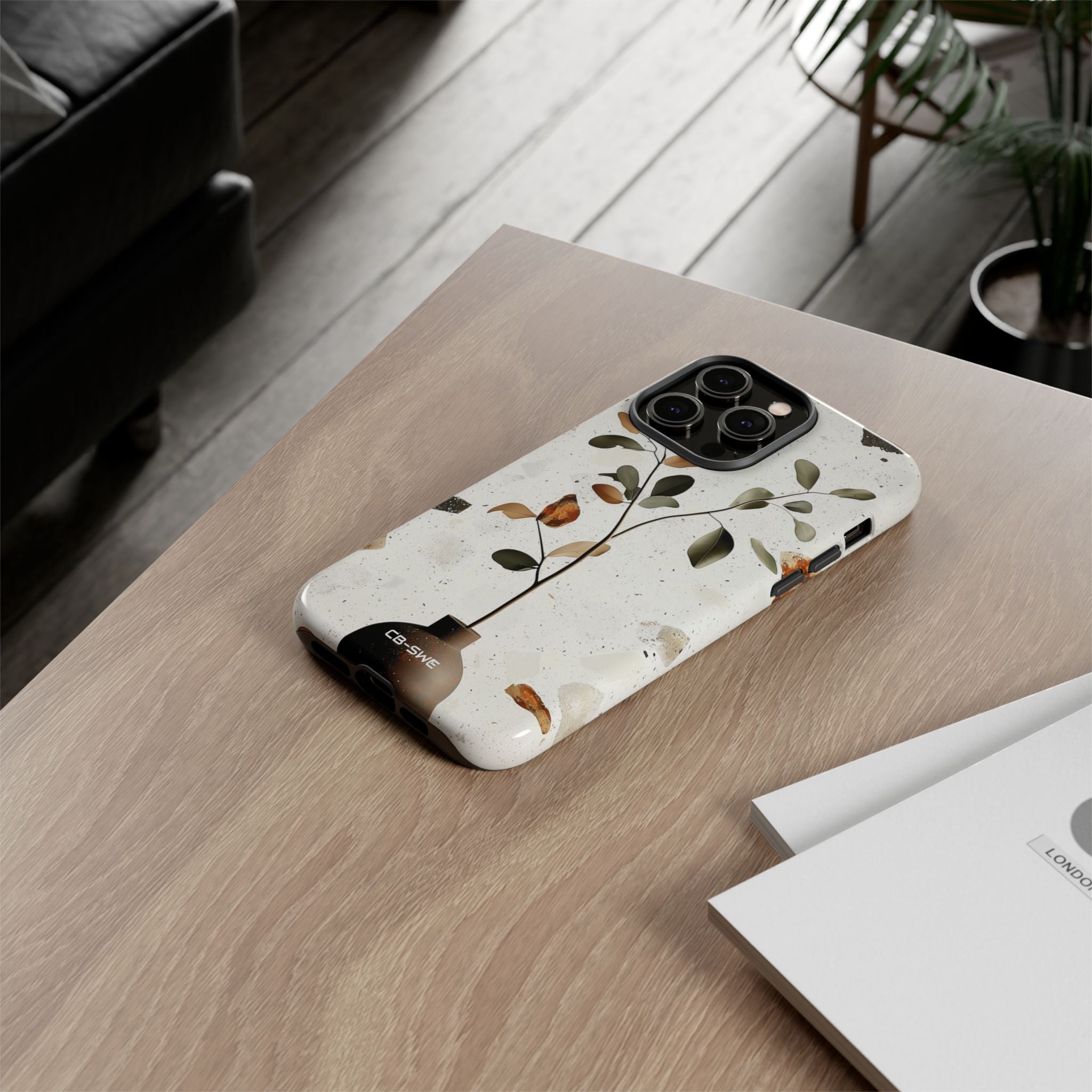 Vase Holds Leaves - iPhone Case