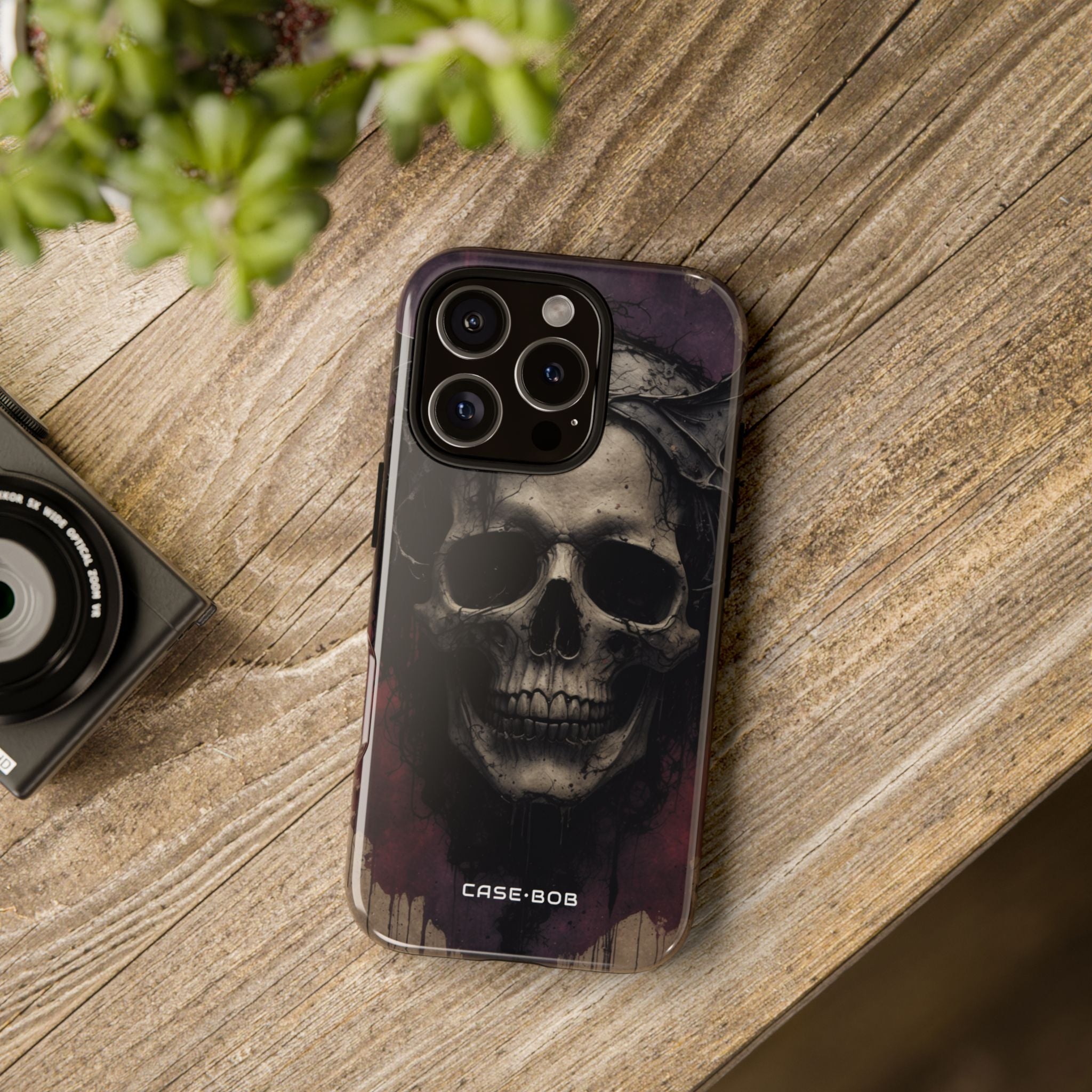Skull Twilight iPhone 16 Pro Case - Tough