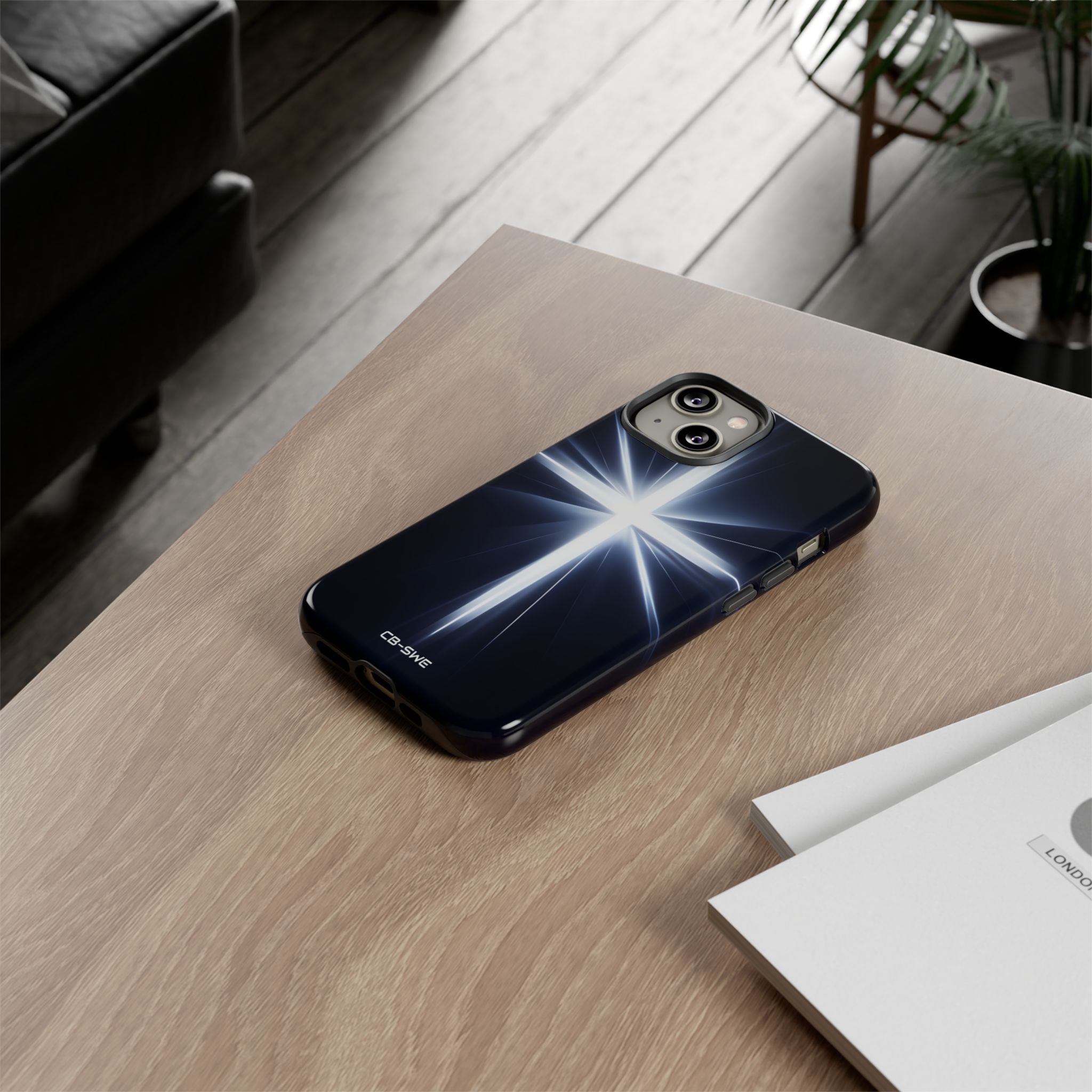 Luminous Cross Radiance - iPhone Case