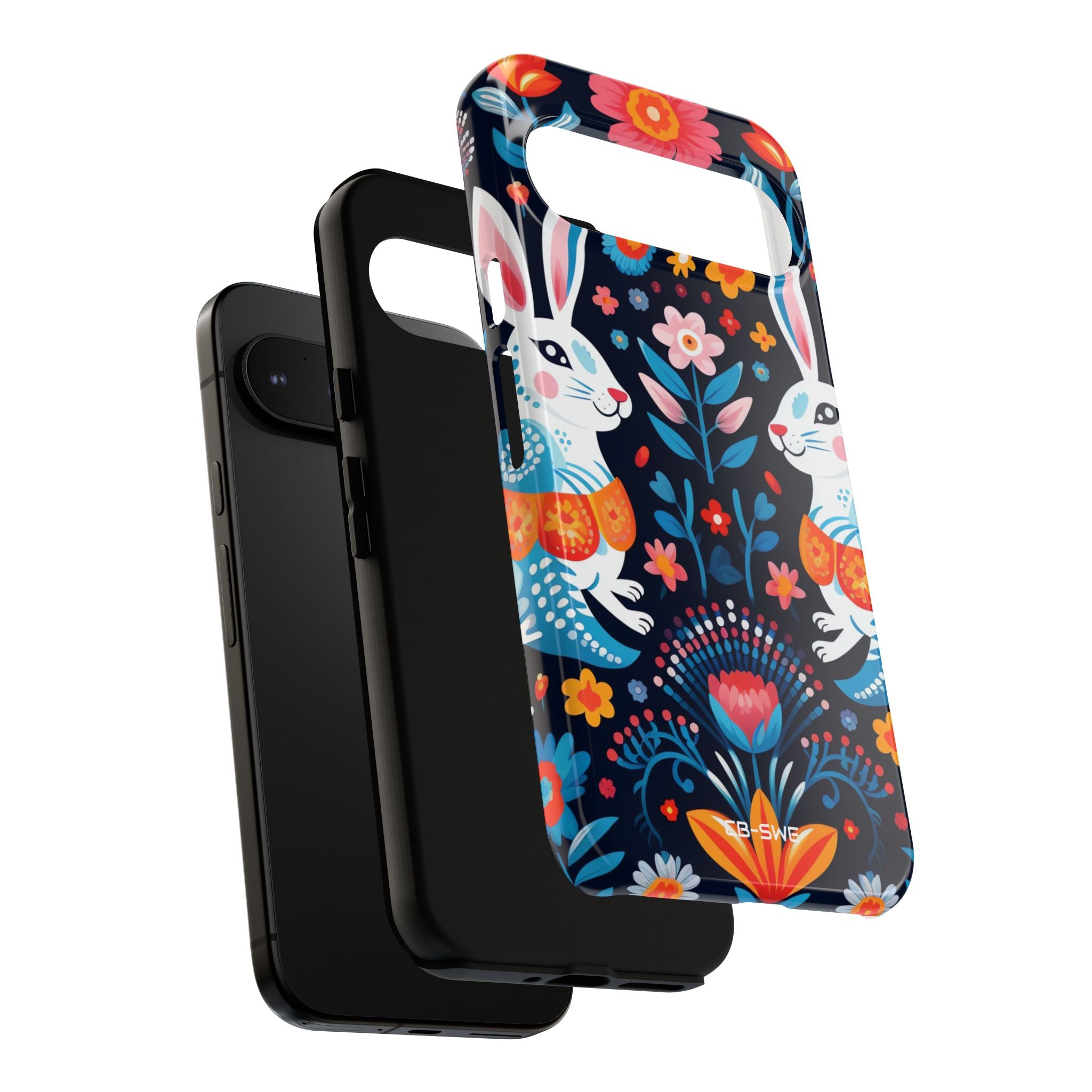 Bunnies Hop Flowers - Google Pixel Case