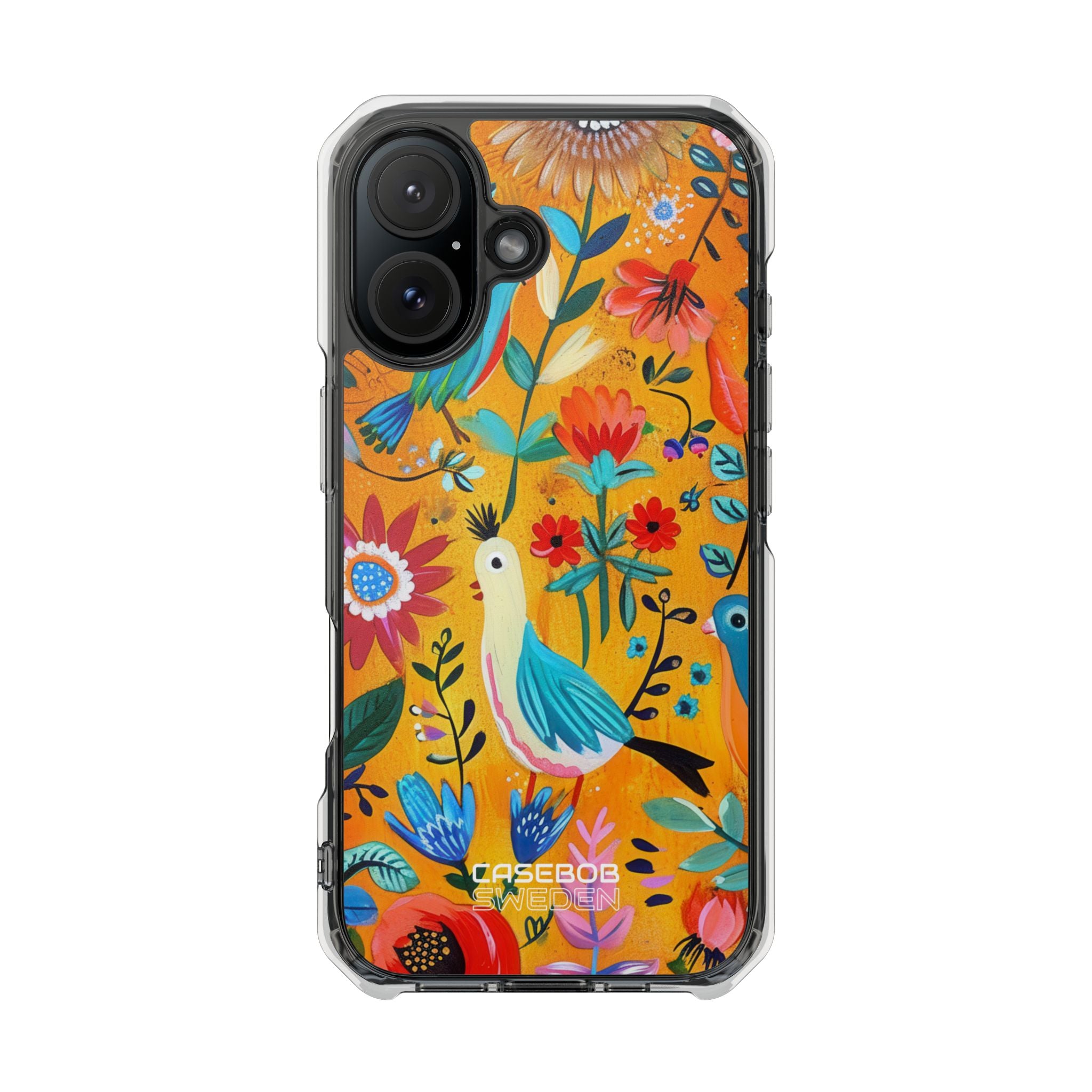 Whimsical Birds Garden iPhone 16 - Impact Clear+