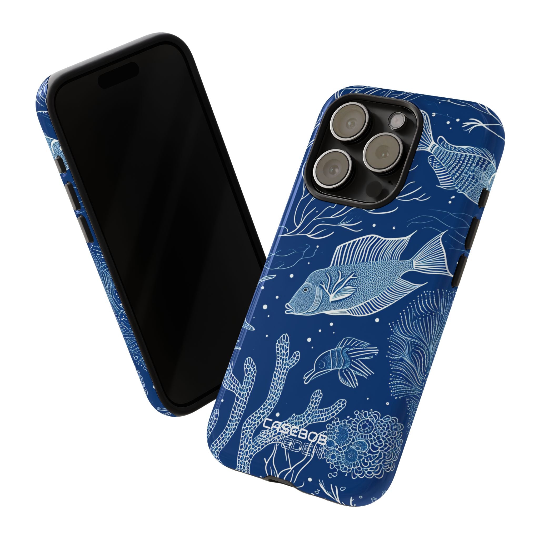 Blue Coral Garden iPhone 15 - Tough