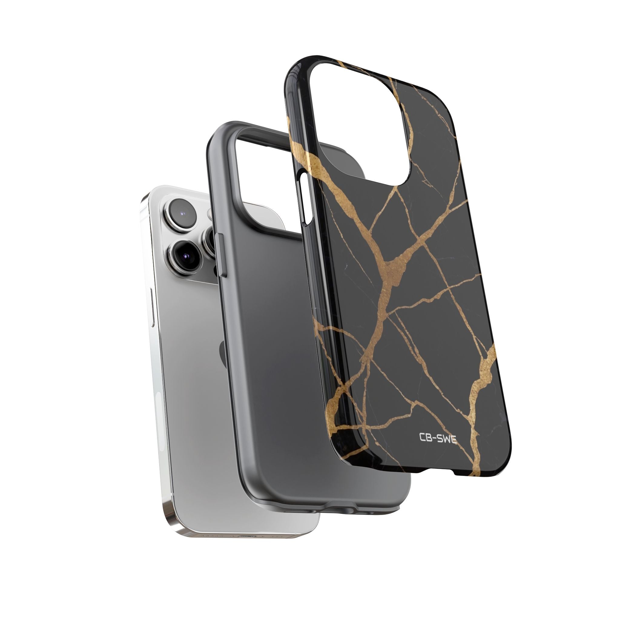 Golden Veins Twist - iPhone Case