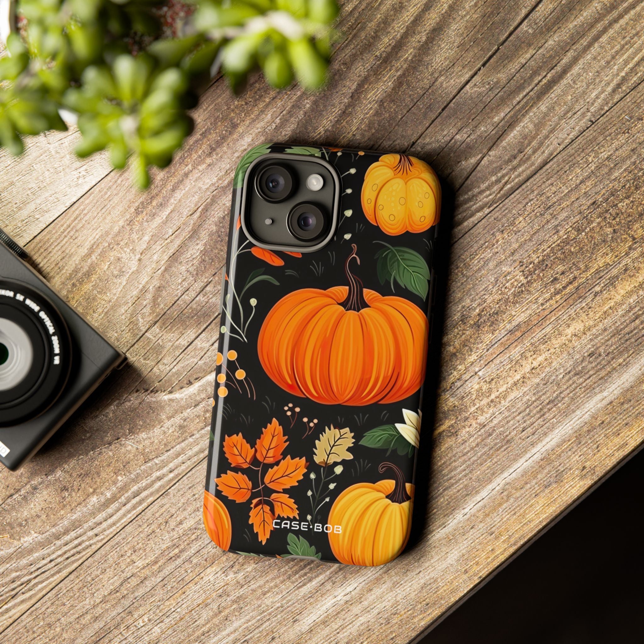 Pumpkin Glow iPhone 15 Case - Tough