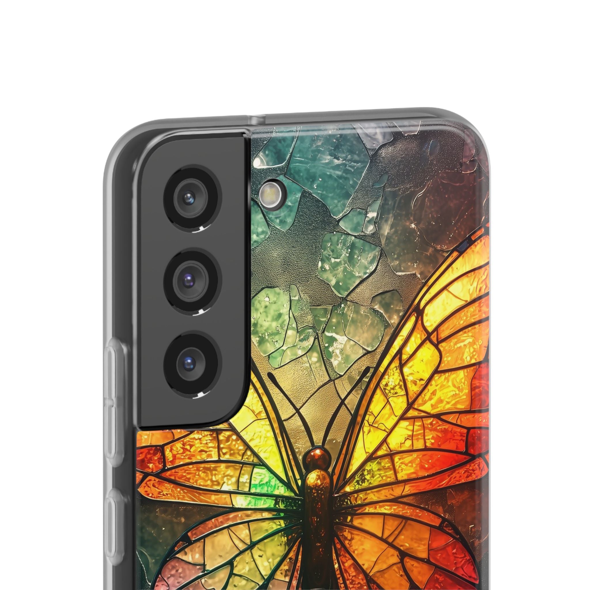 Stained Glass Butterfly Samsung S22 - Soft