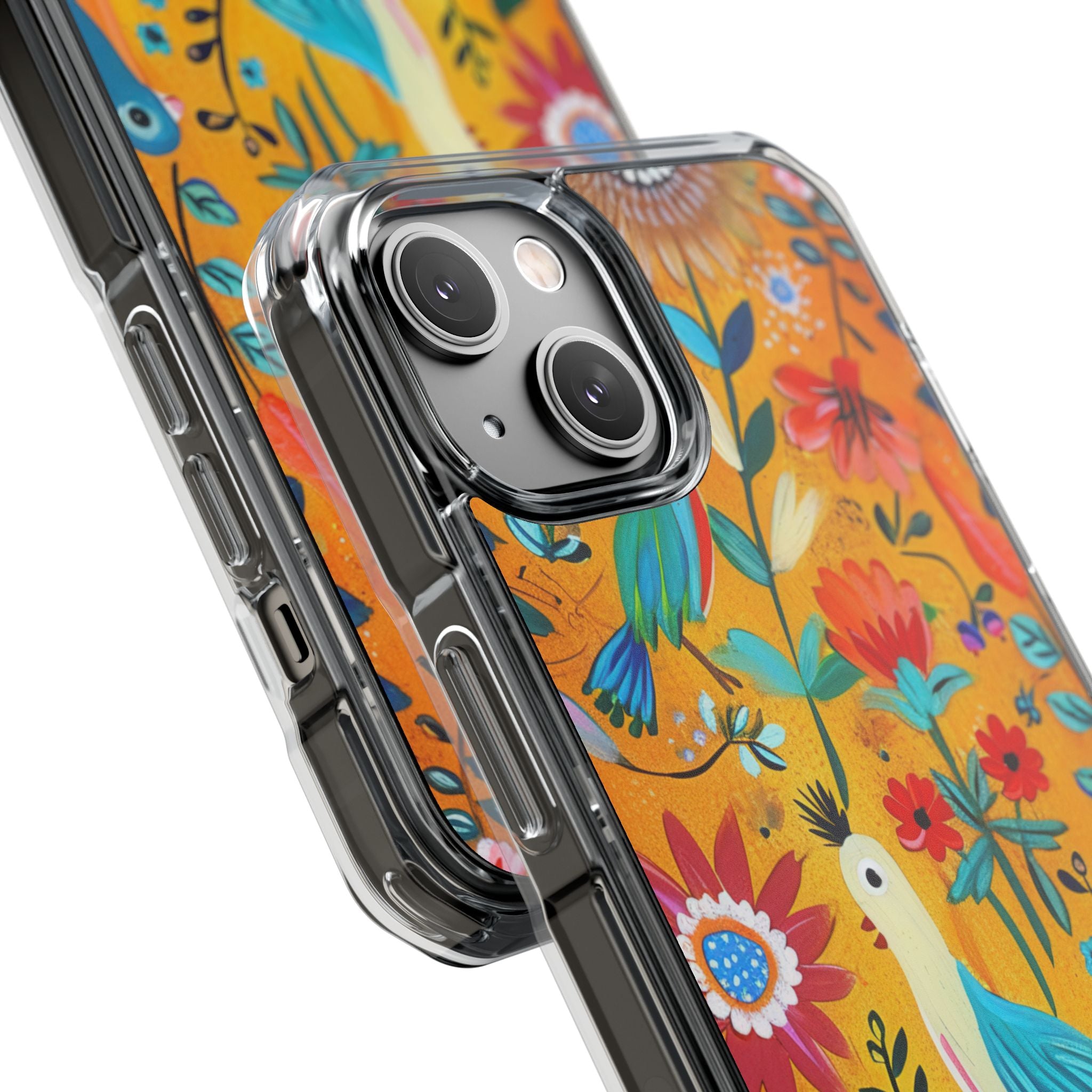 Whimsical Birds Garden iPhone 14 - Impact Clear+