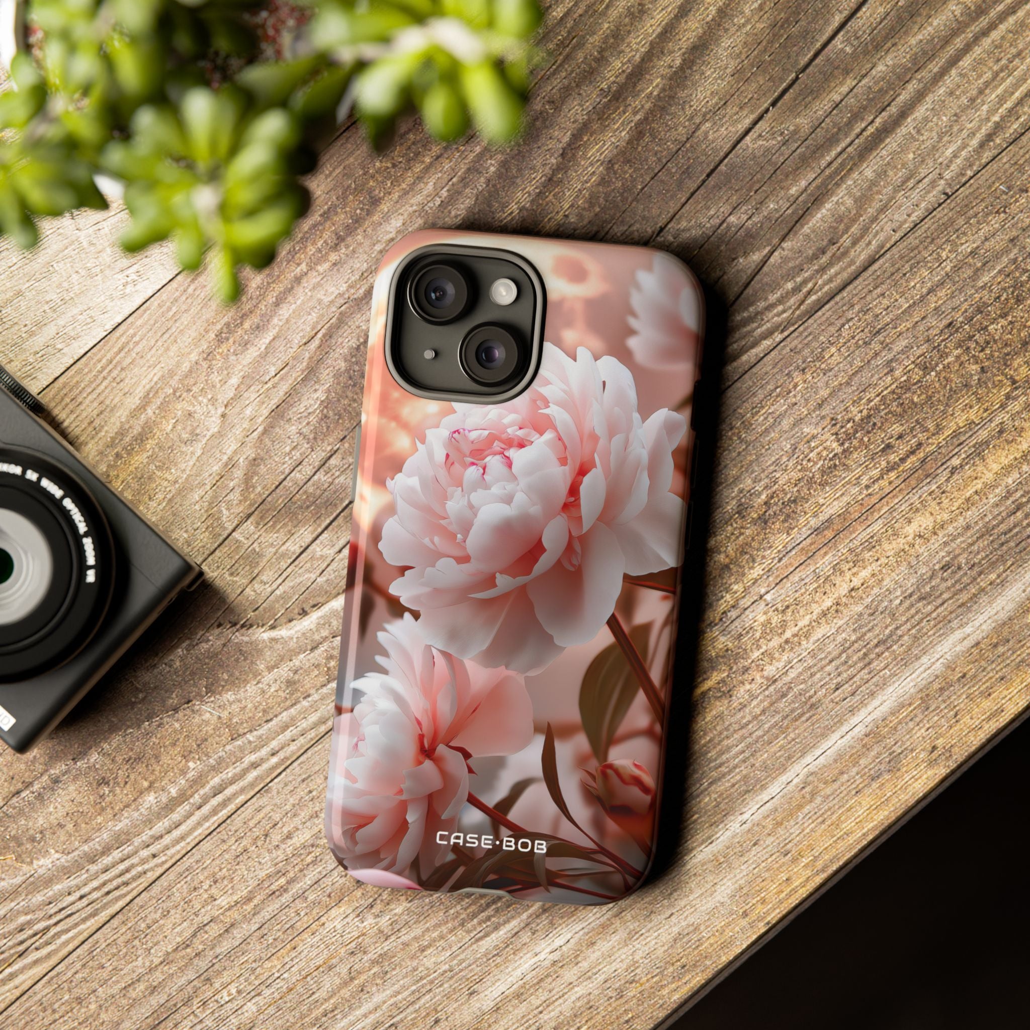 Peony Moonlight iPhone 15 Case - Tough