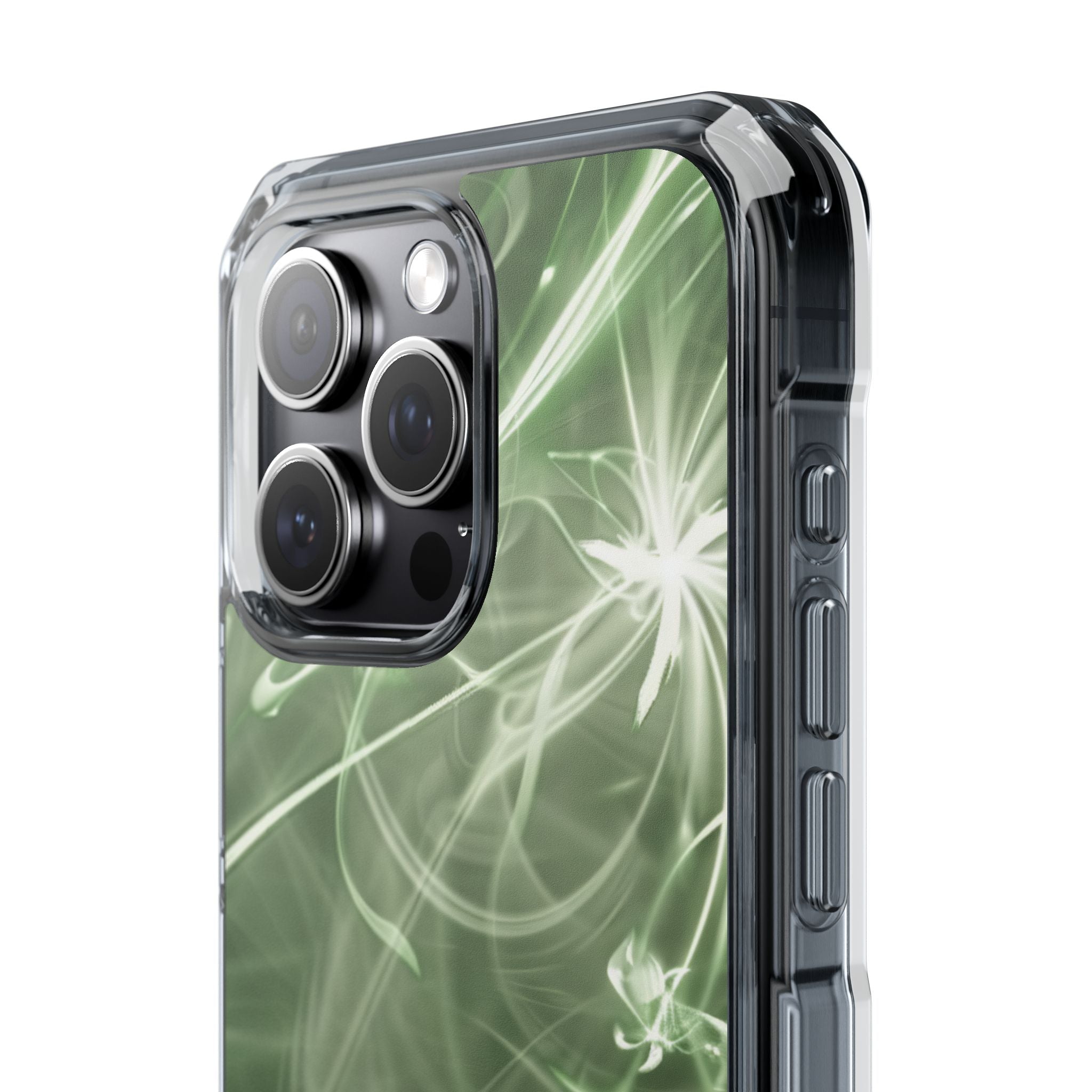 Green Spirit Flow iPhone 15 - Impact Clear+
