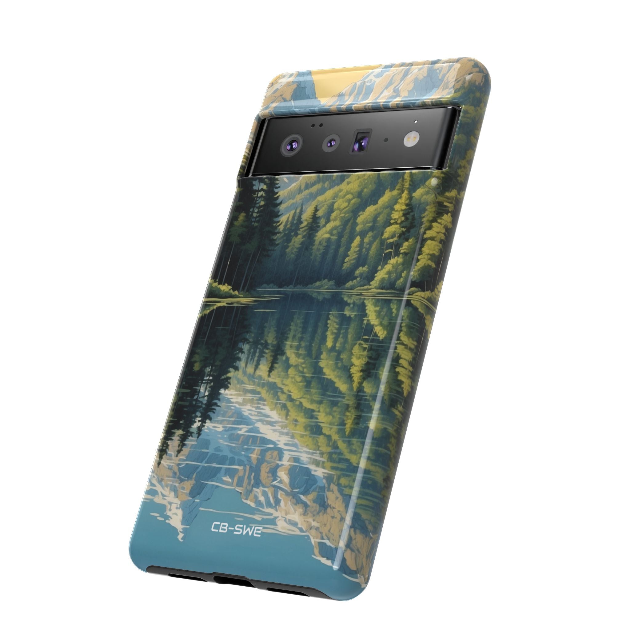 Mountain Peaks Reflect - Google Pixel Case