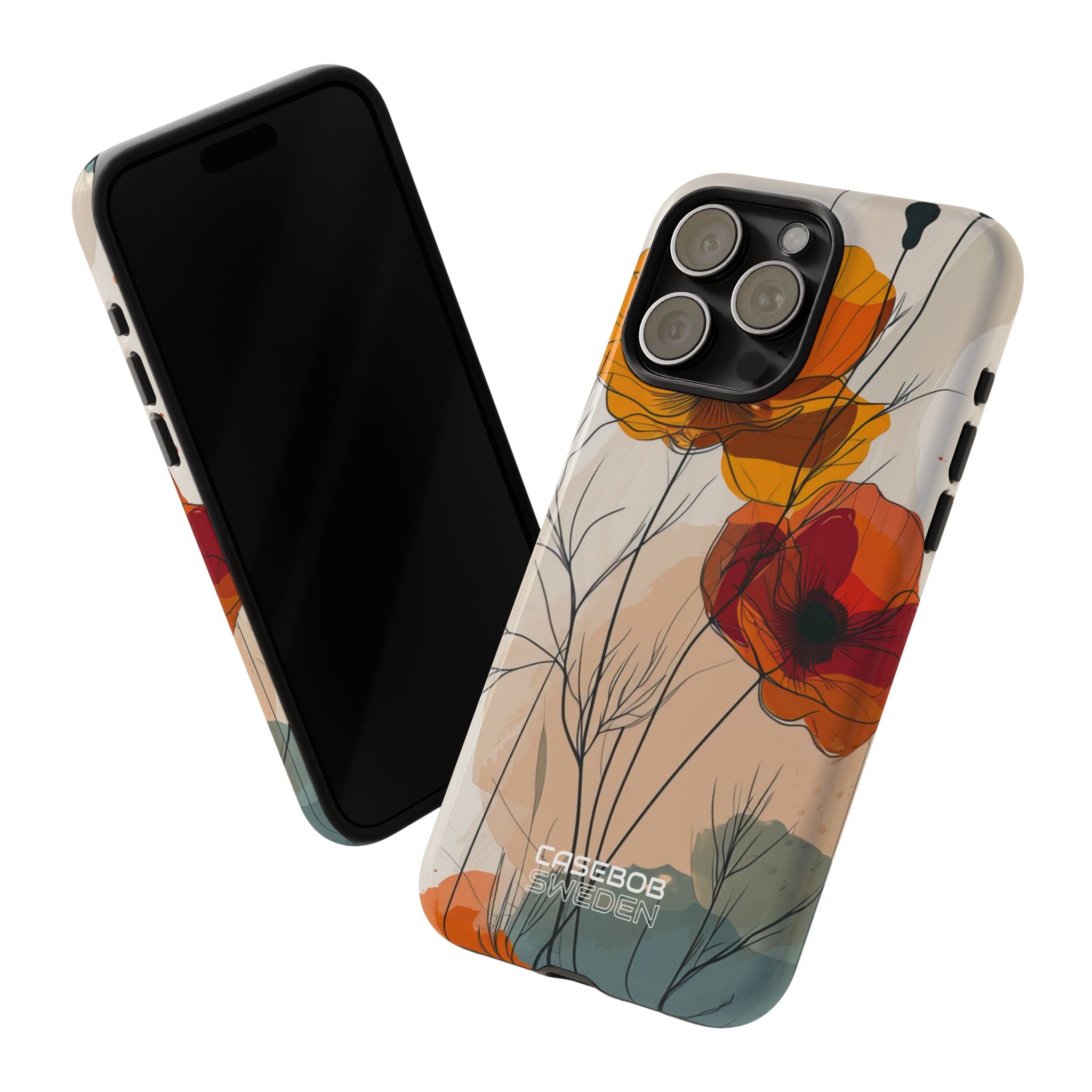 Golden Bloom Dance iPhone 15 - Resistente