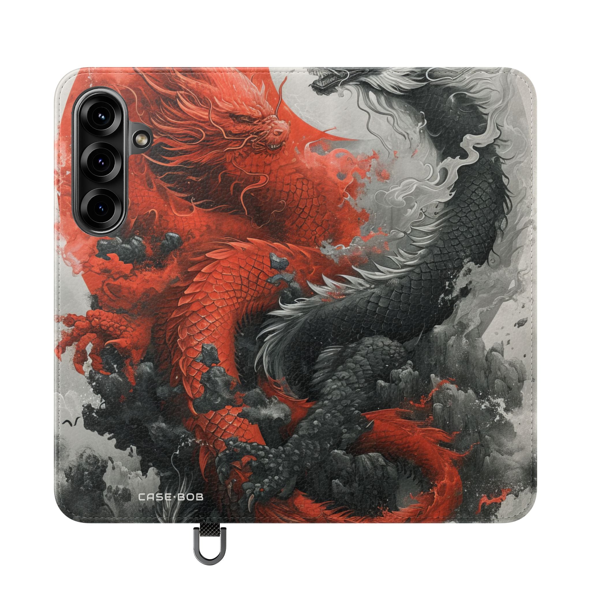 Twin Dragons Dance - Samsung S25+ Case - Wallet
