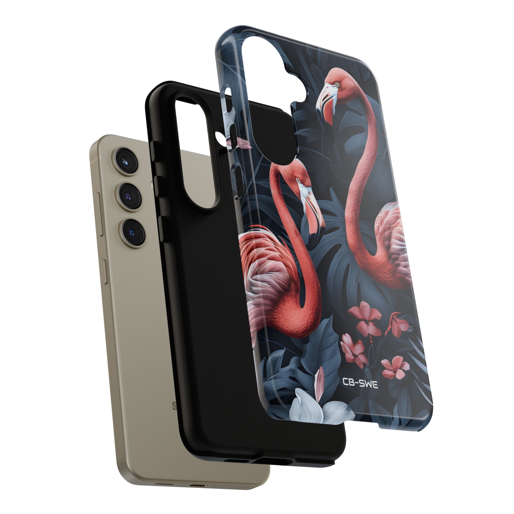 Flamingos Embrace Nature - Samsung Case