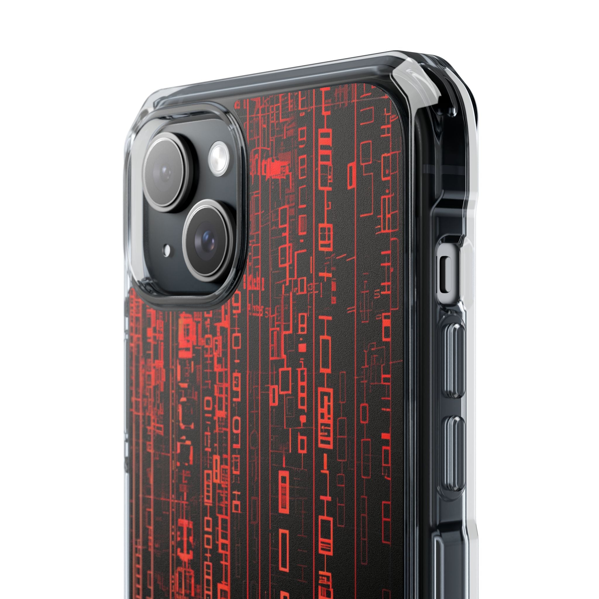 Neon Circuit Dreams iPhone 15 - Impact Clear+