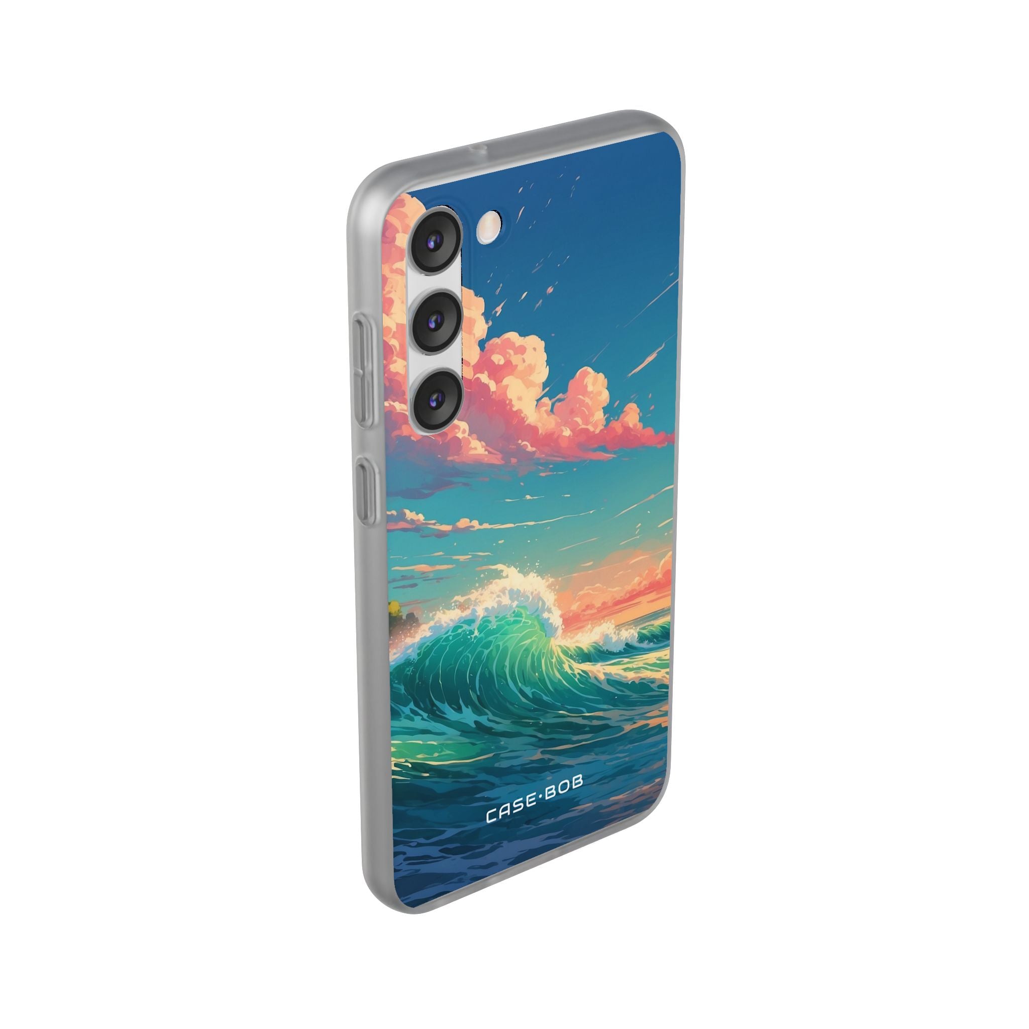 Turquoise Curl Samsung S23 Plus Case - Soft
