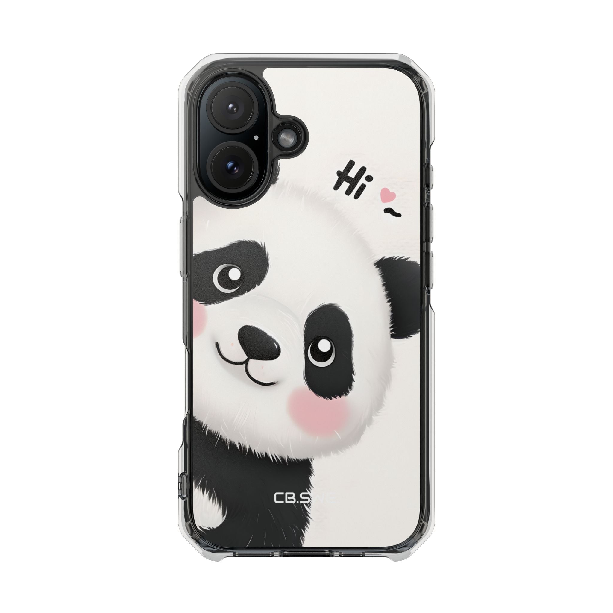 Entzückendes Panda-verspieltes Hi-Text-Telefon iPhone 16 - Impact Clear+