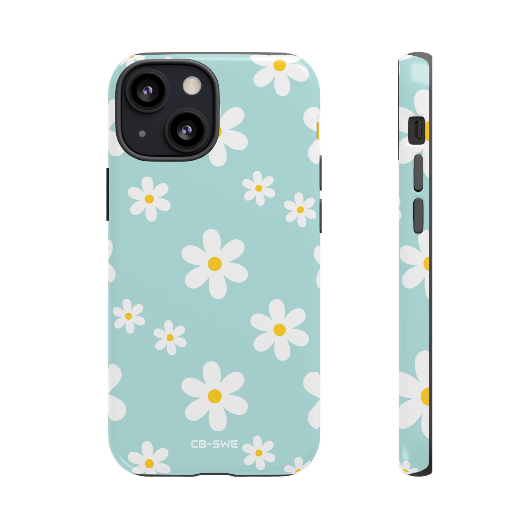 Daisies On Blue - iPhone Case