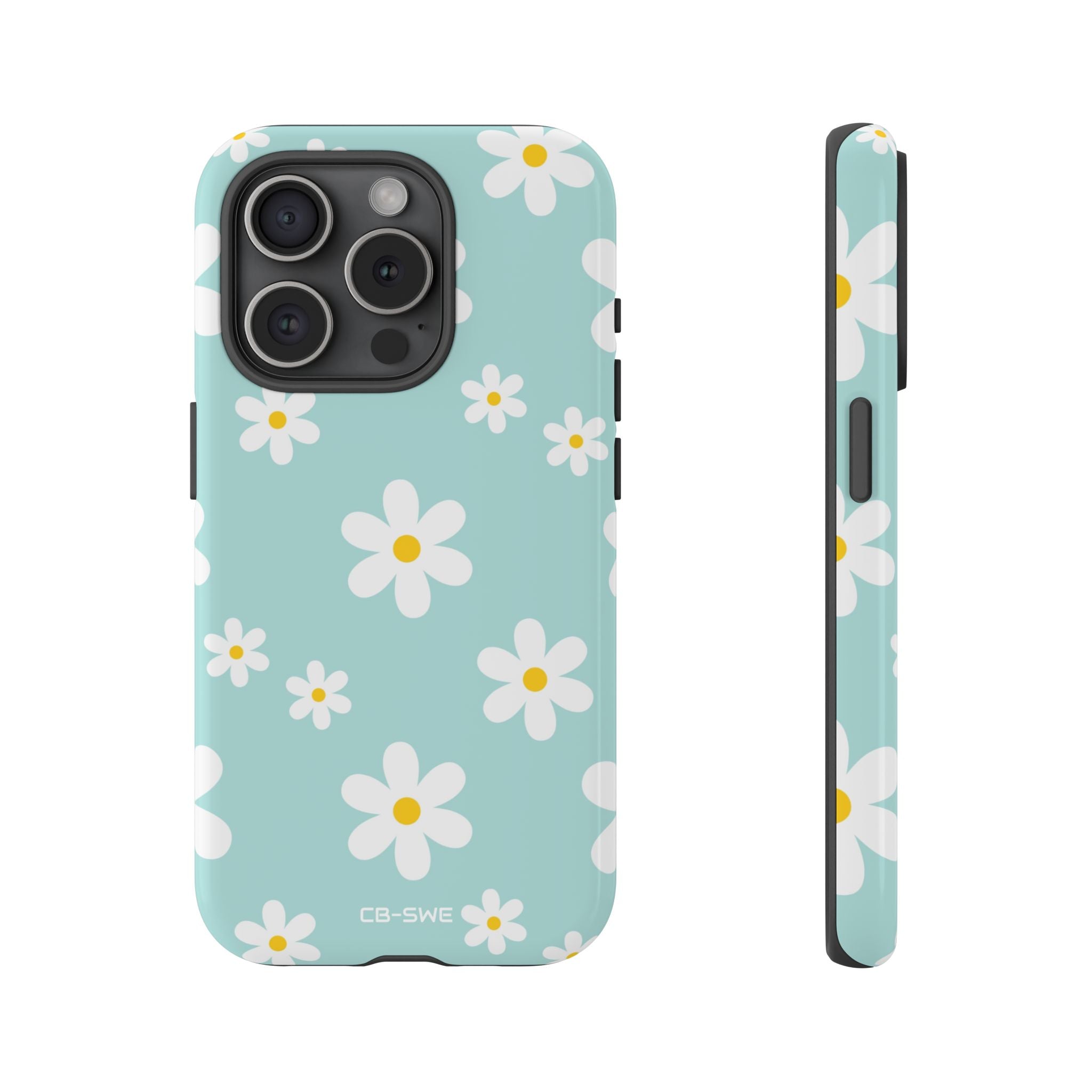 Daisies On Blue - iPhone Case