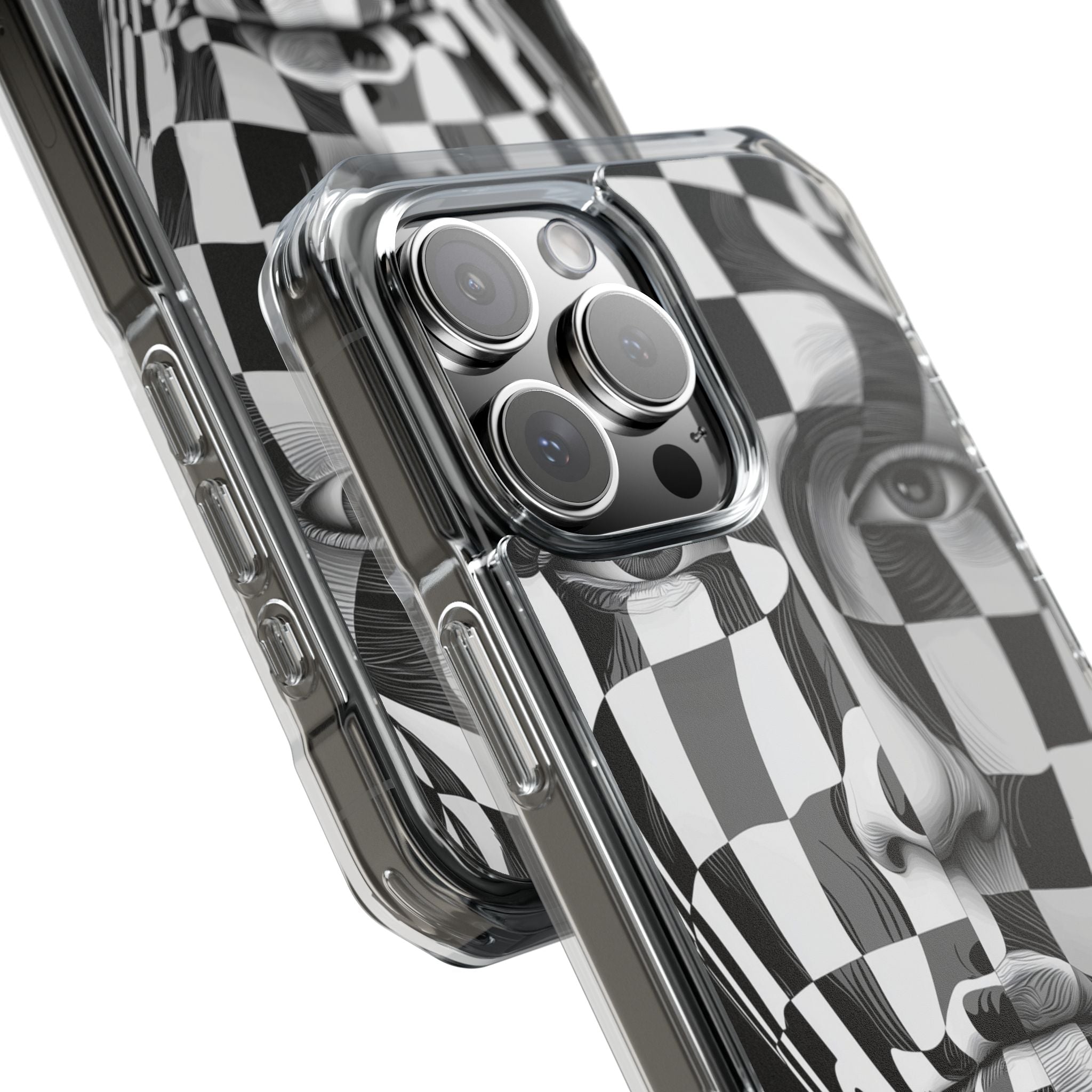 Checkered Face iPhone 16 Pro Max Case - Impact