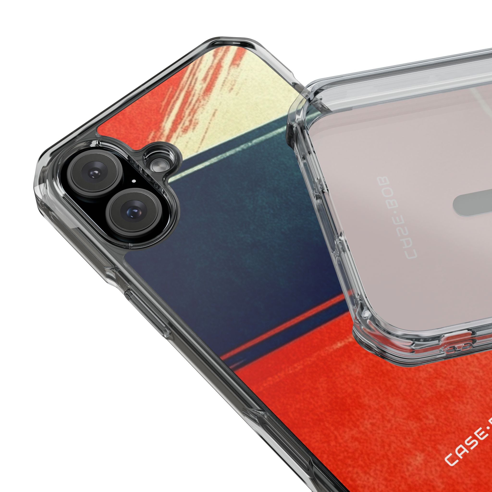 Blue Diagonal Motion iPhone 16 Plus Case - Impact