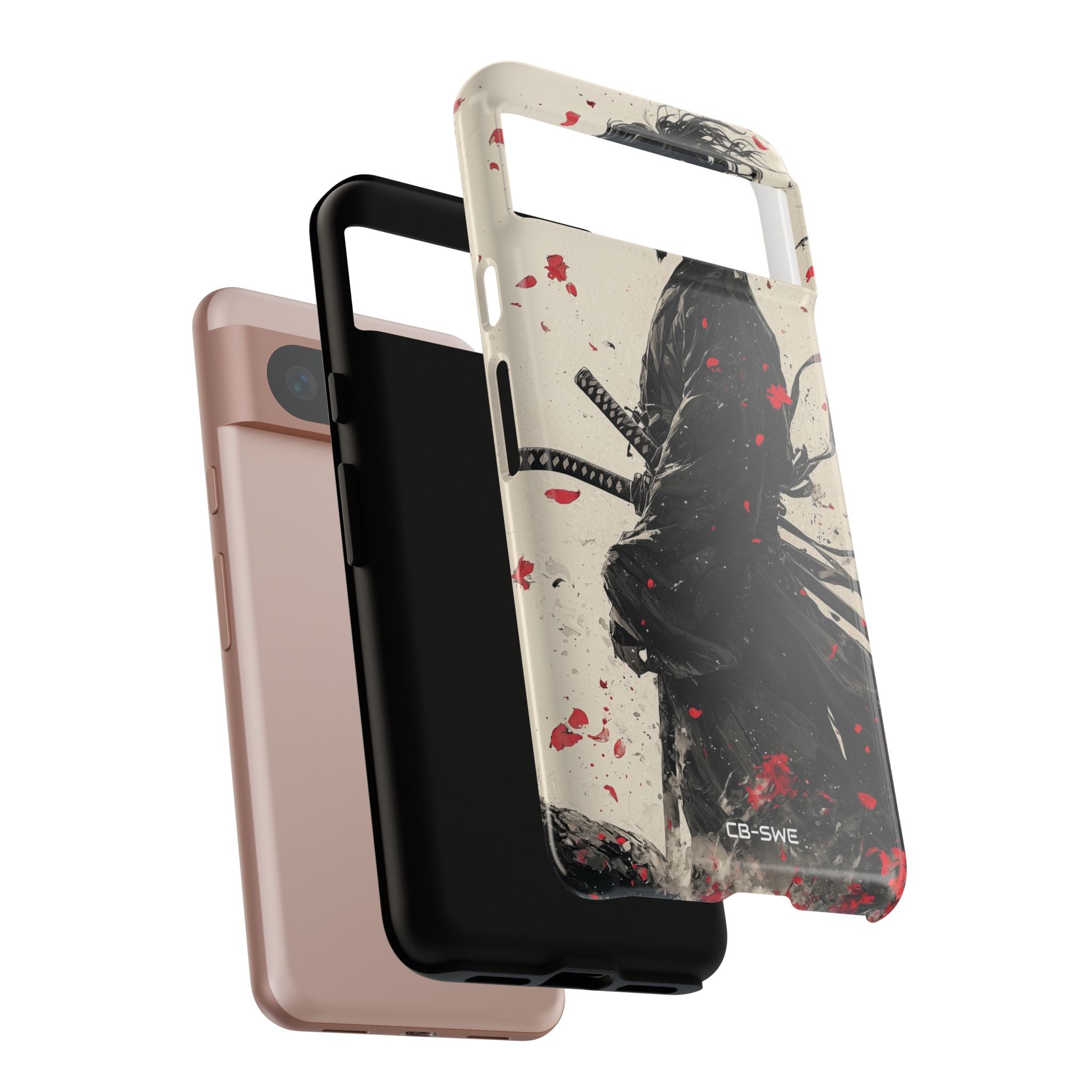 Falling Samurai Petals - Google Pixel Case