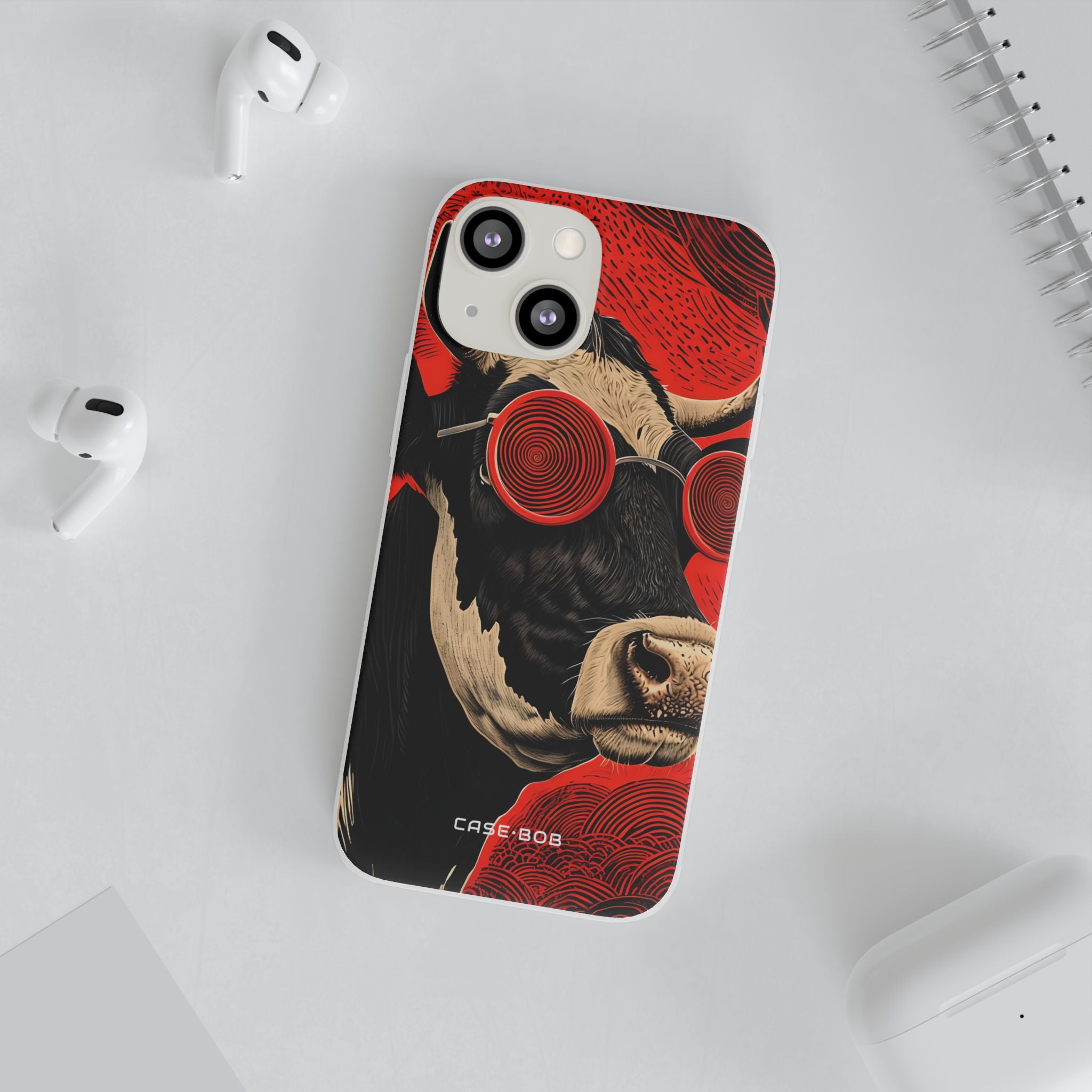Hypnotic Cow iPhone 13 mini Case - Soft