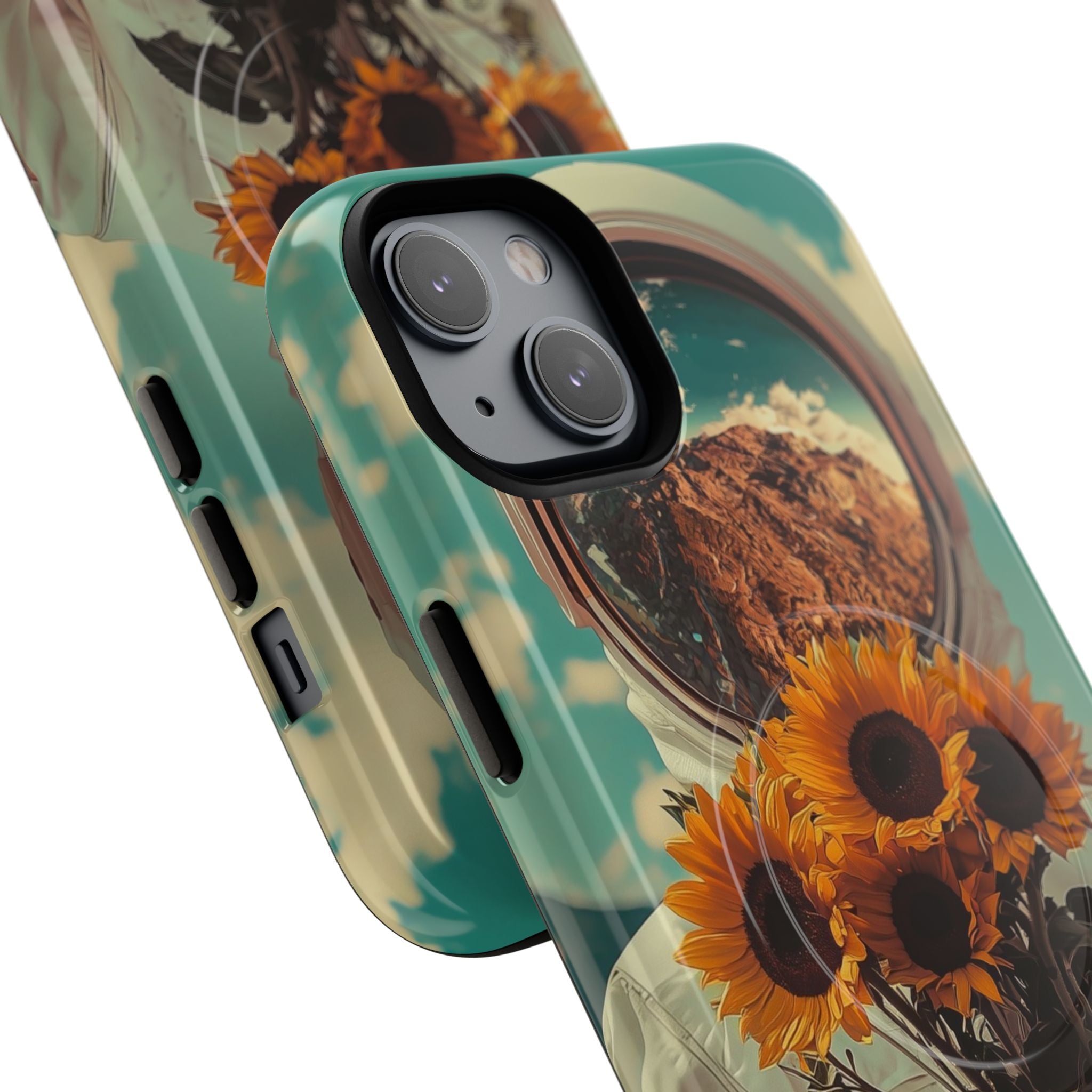 Sunflower Astronaut iPhone 14 Plus Case - Tough+