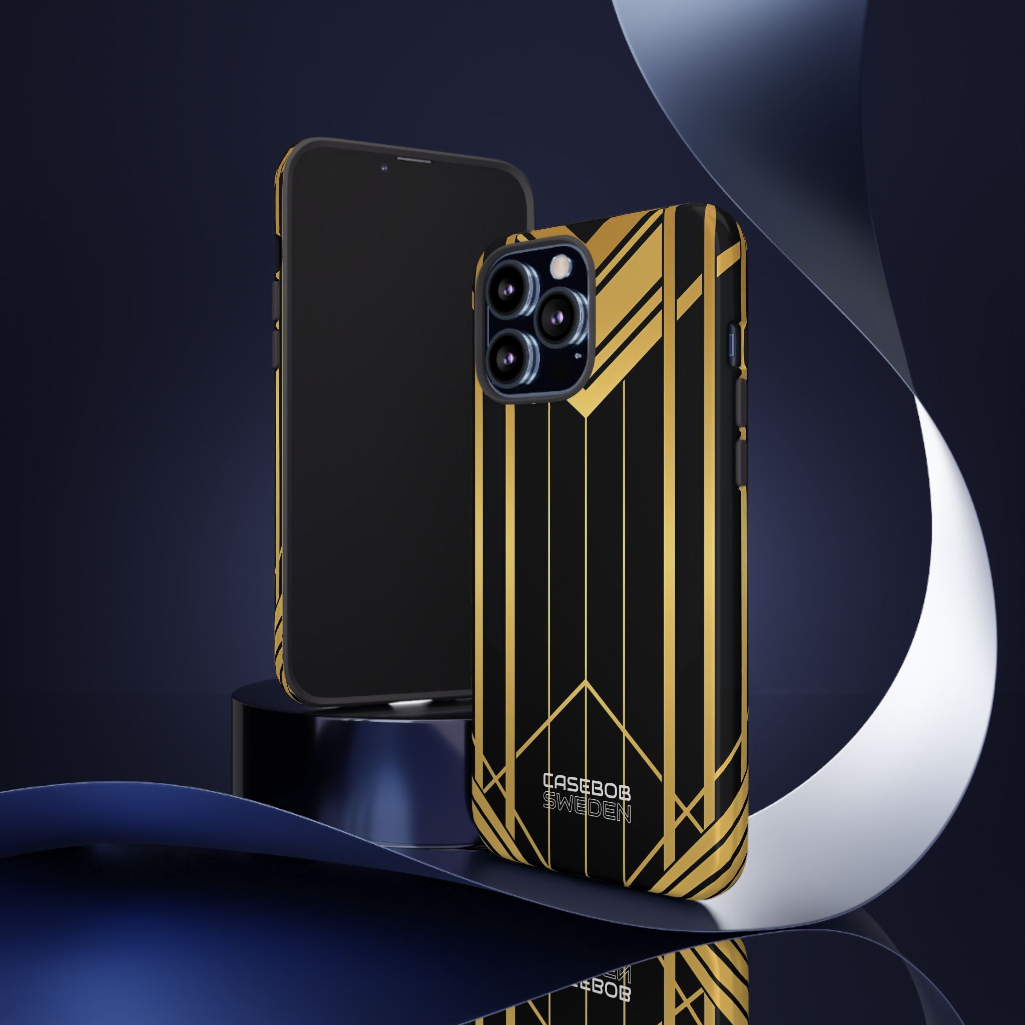 Golden Geometric Symphony iPhone 13 - Tough