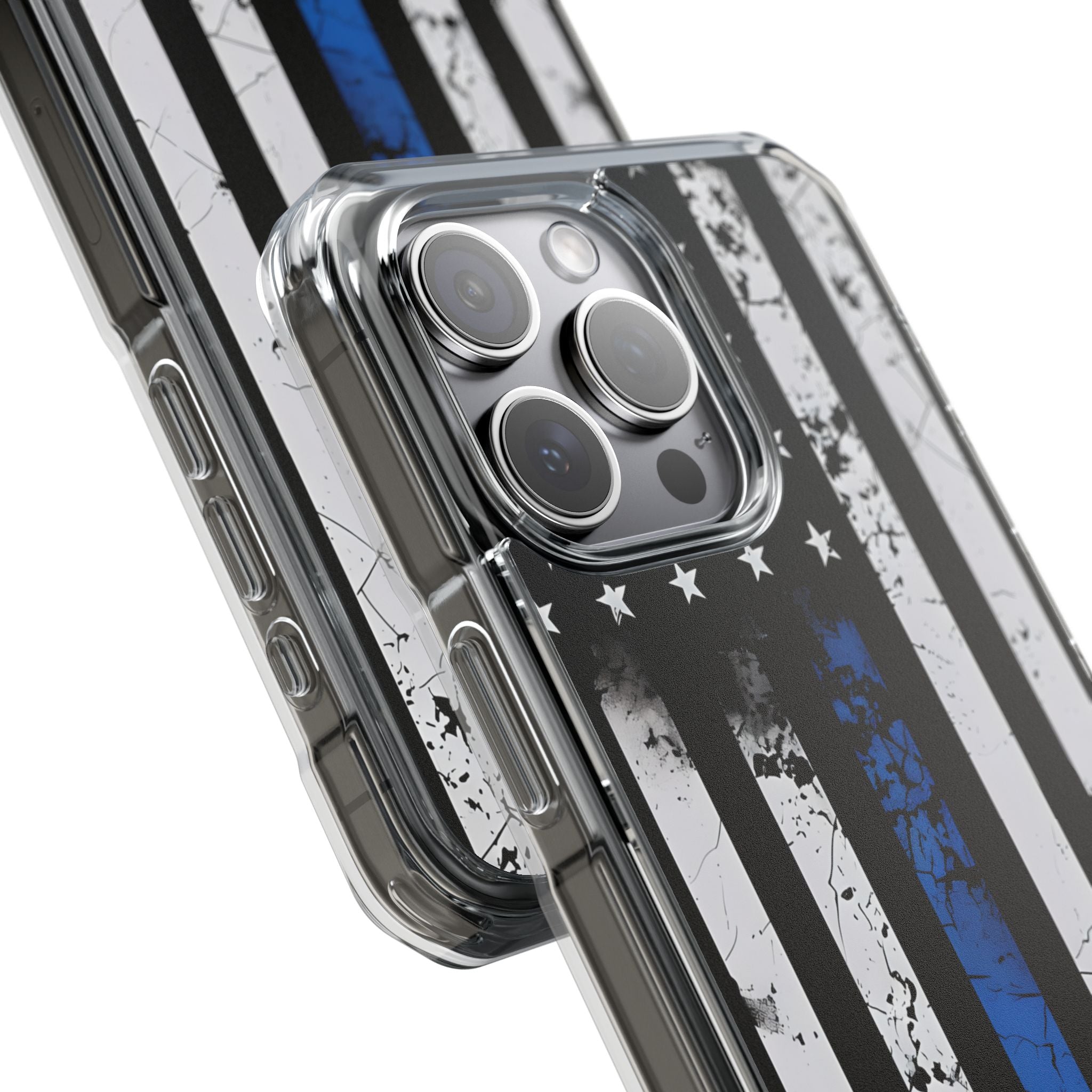 Blue Stripe Flag iPhone 15 Pro Max Case - Impact
