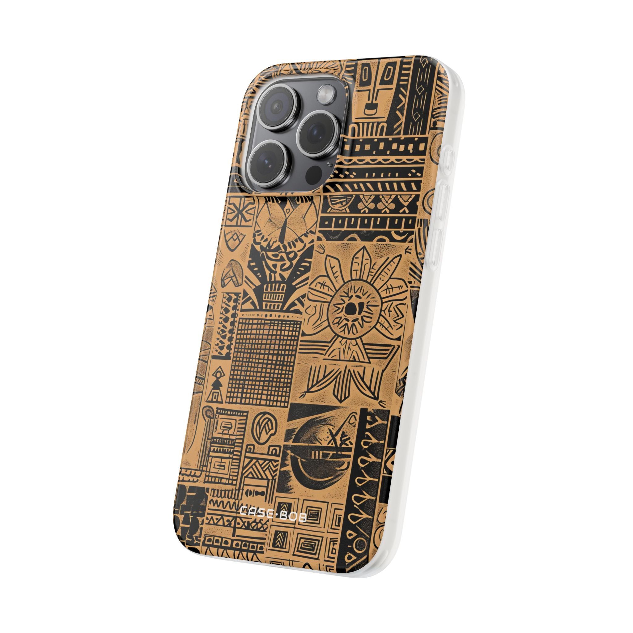 Tribal Faces iPhone 15 Pro Max Case - Soft