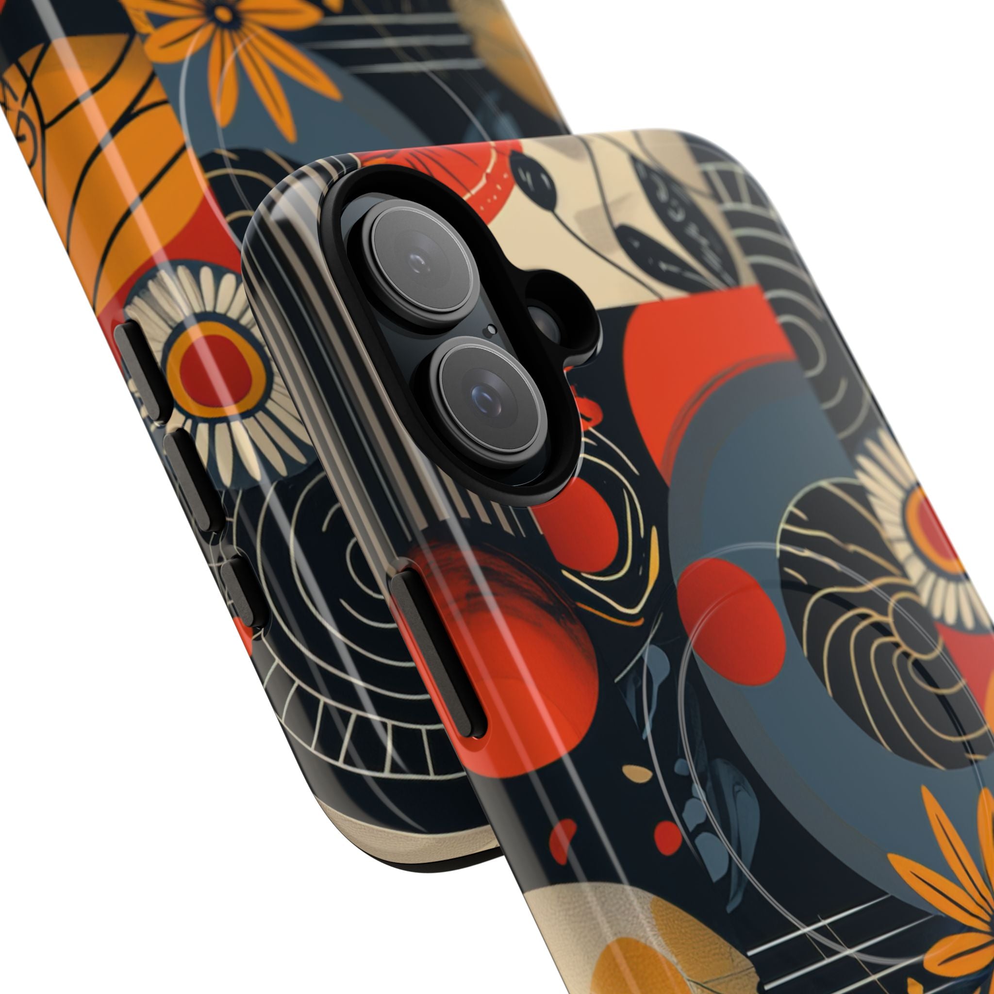 Fire Bloom Flow iPhone 16 - Tough+