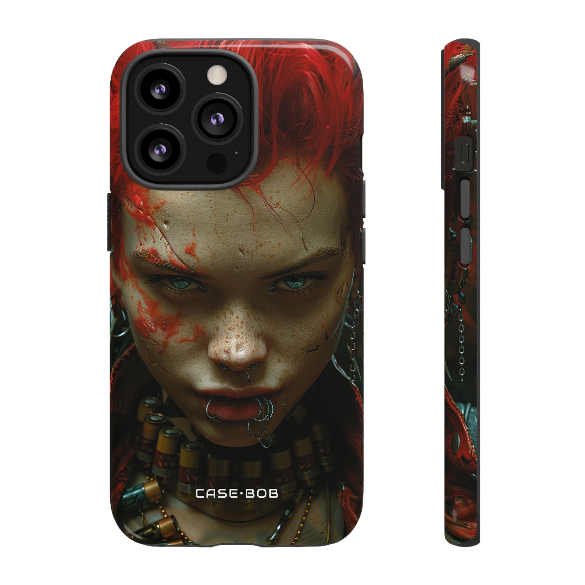 Red Spike Gaze iPhone 13 Pro Case - Tough