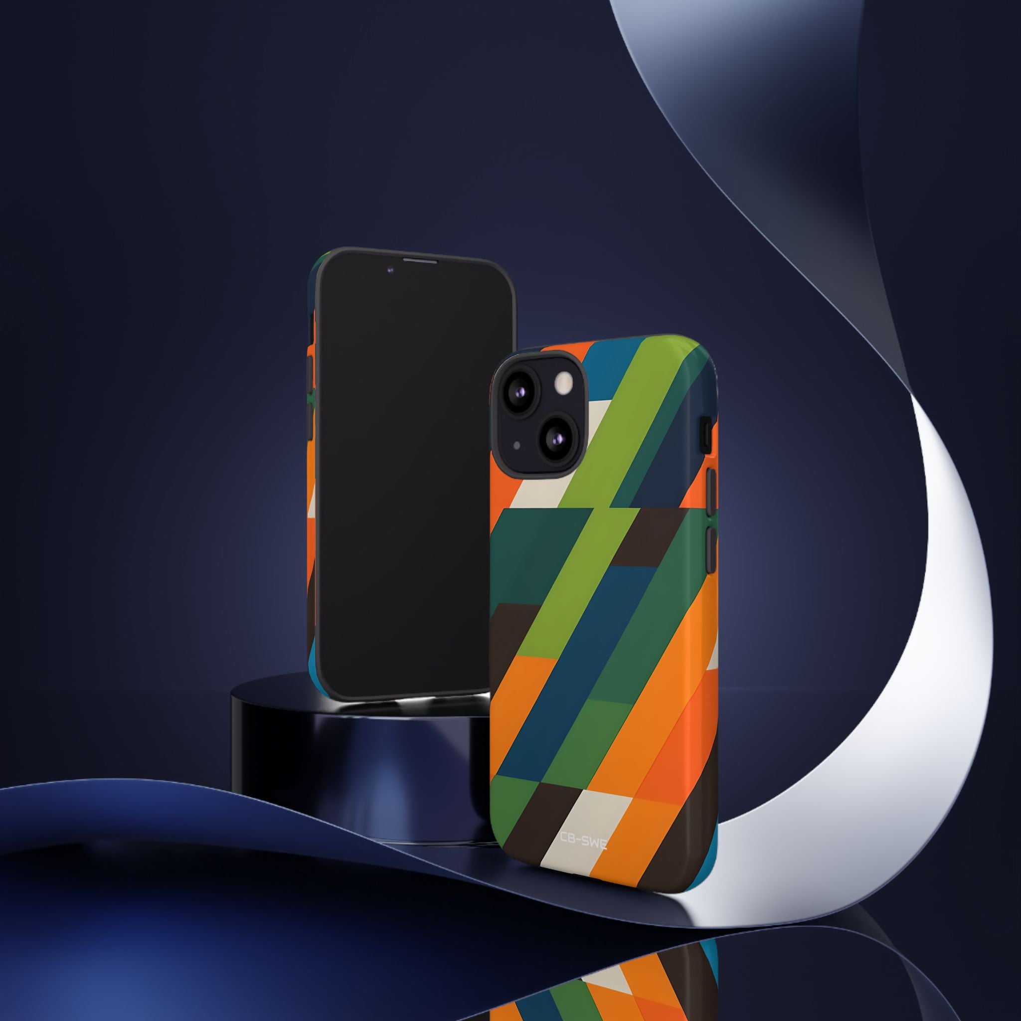 Geometric Color Intersection - iPhone Case