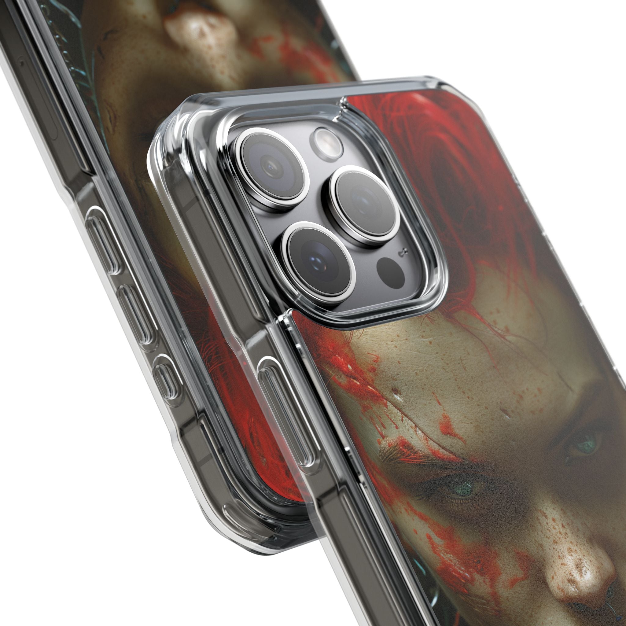 Red Spike Gaze iPhone 15 Pro Max Case - Impact