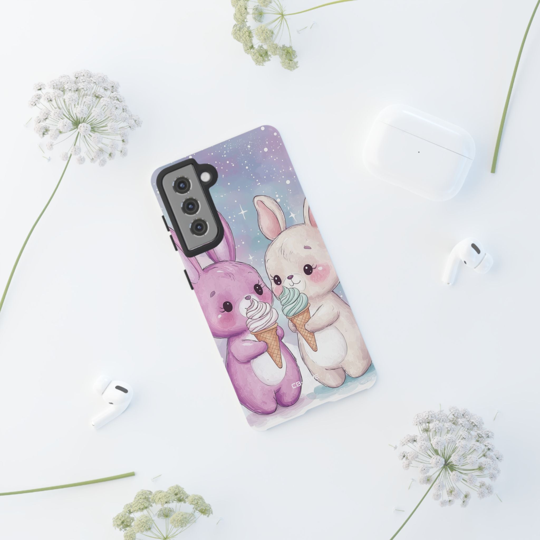 Rabbits Enjoy Ice Cream - Samsung Case