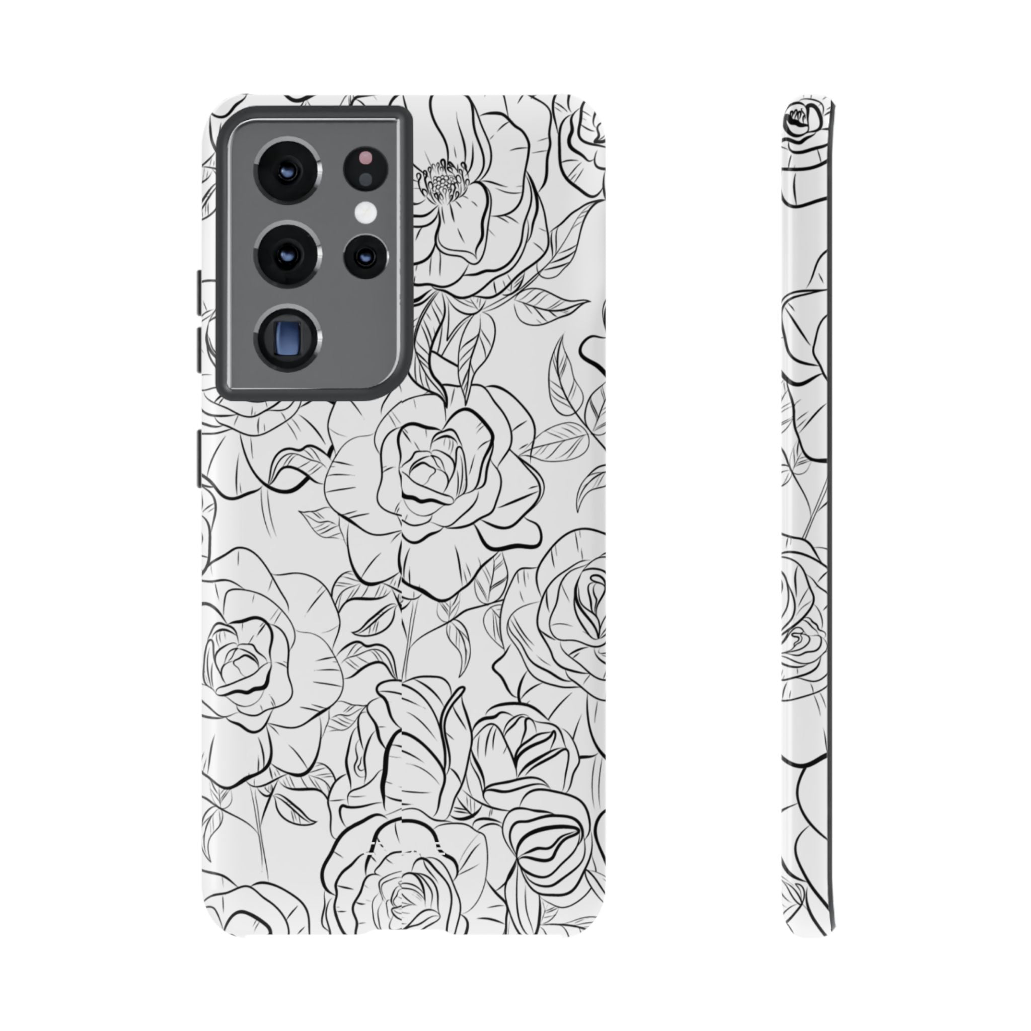 Intricate Rose Sketches - Samsung Case
