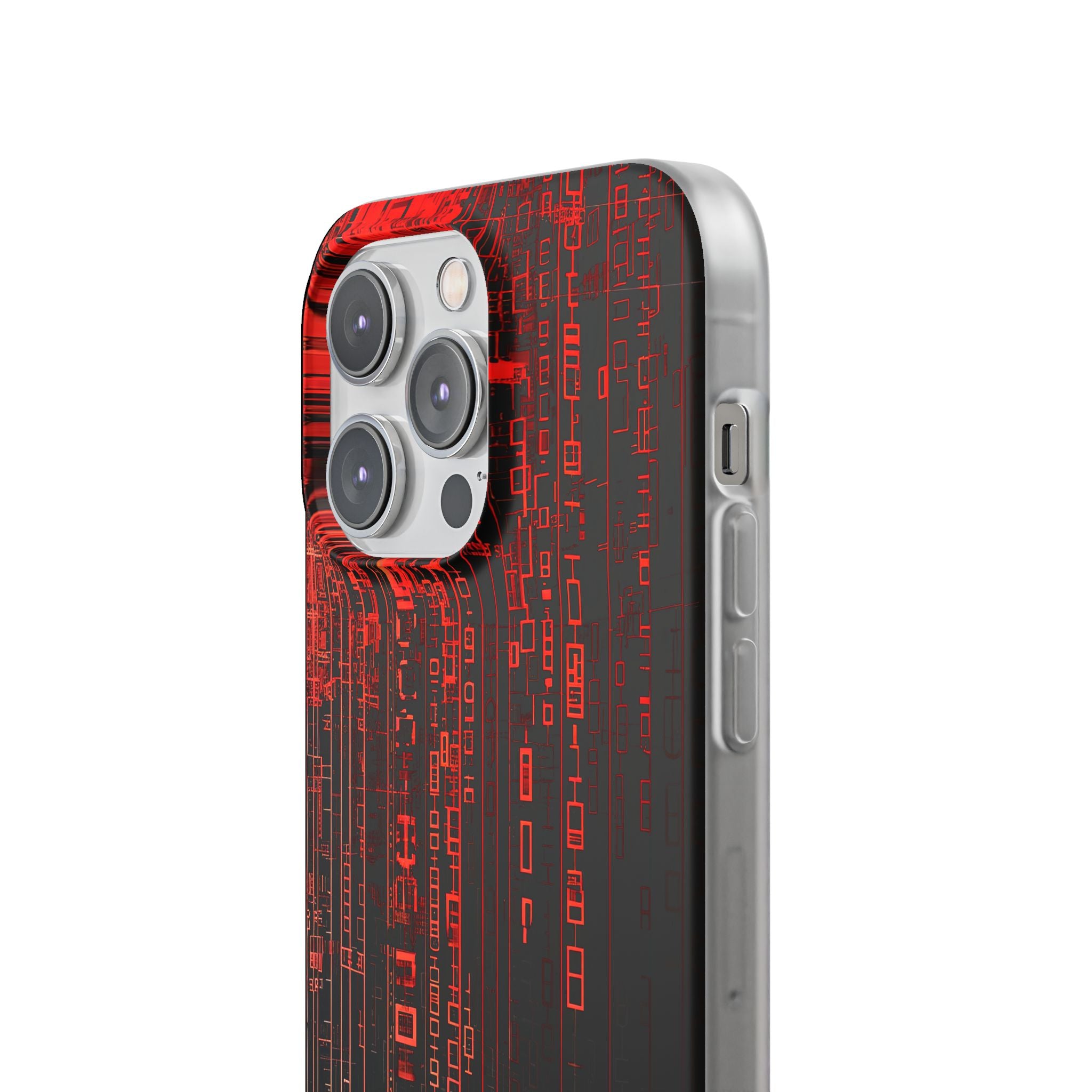 Crimson Glyphs iPhone 14 Pro Max Case - Soft
