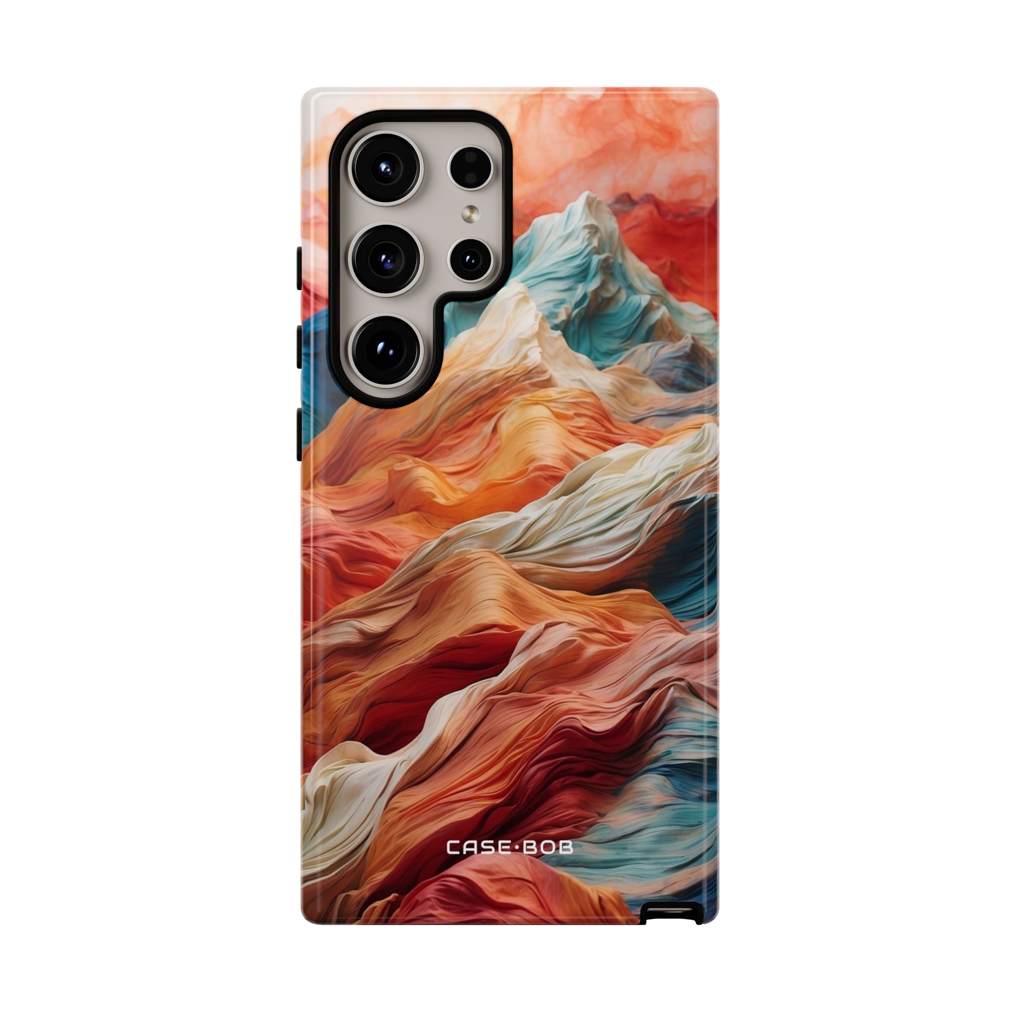 Fabric Peaks Cream Samsung S24 Ultra Case - Tough