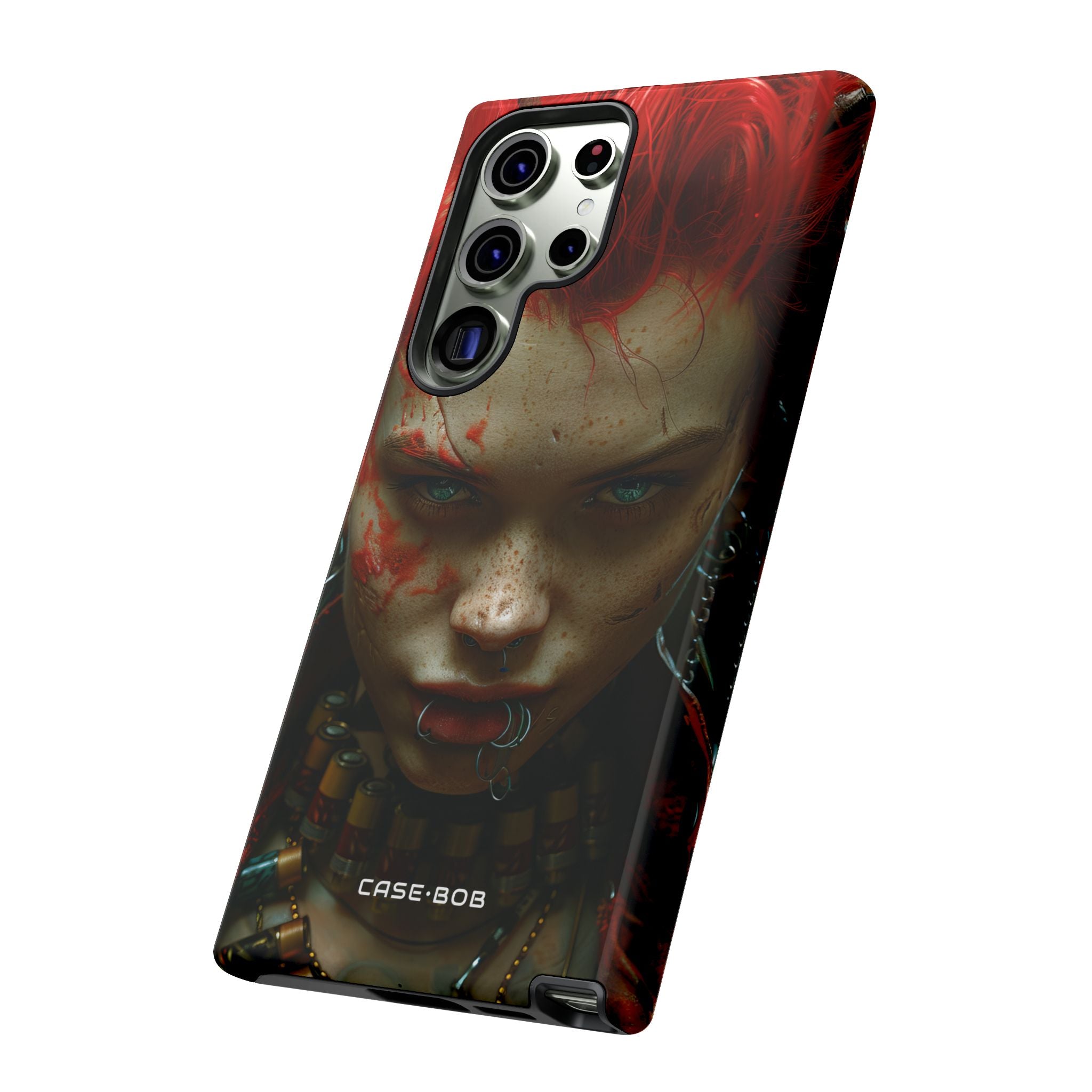Red Spike Gaze Samsung S23 Ultra Case - Tough