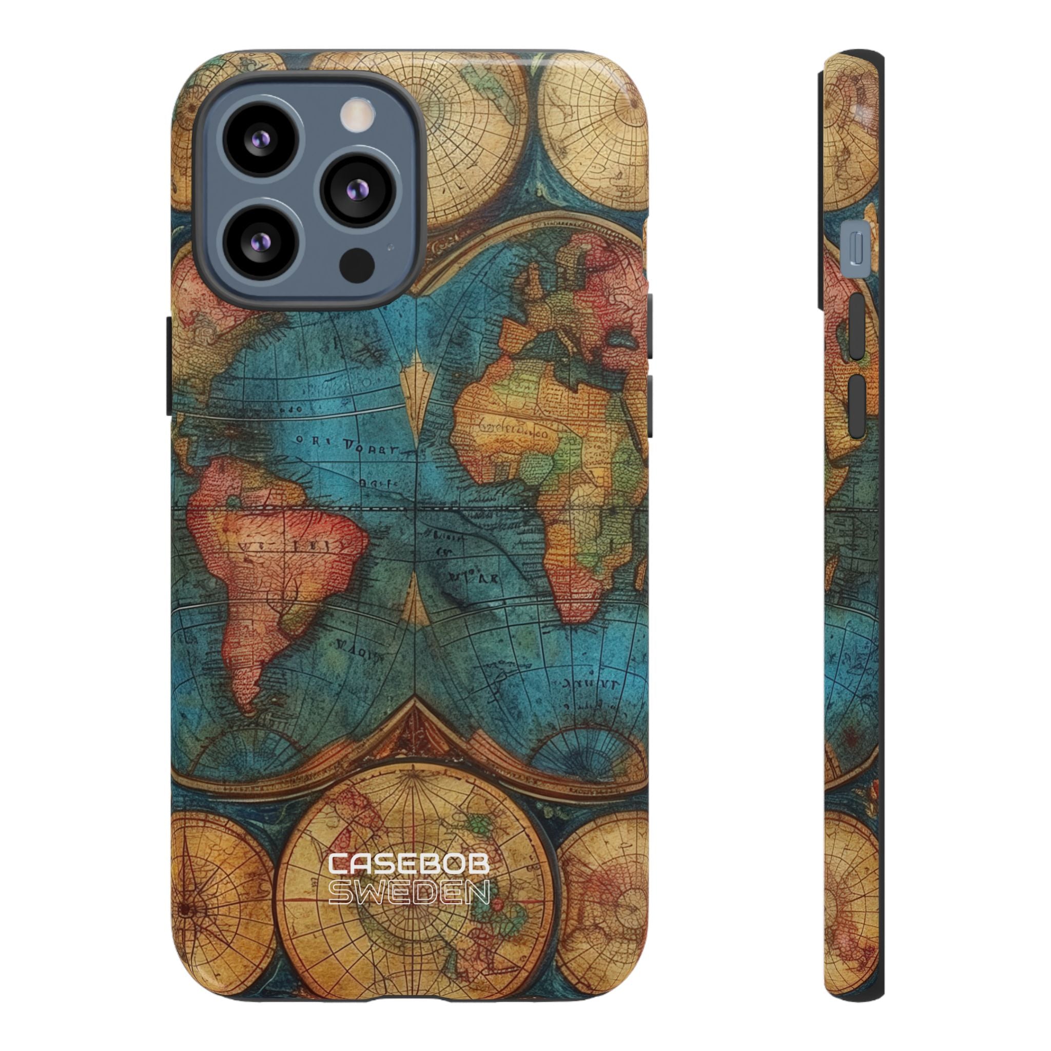 Vintage World Map iPhone 13 - Tough