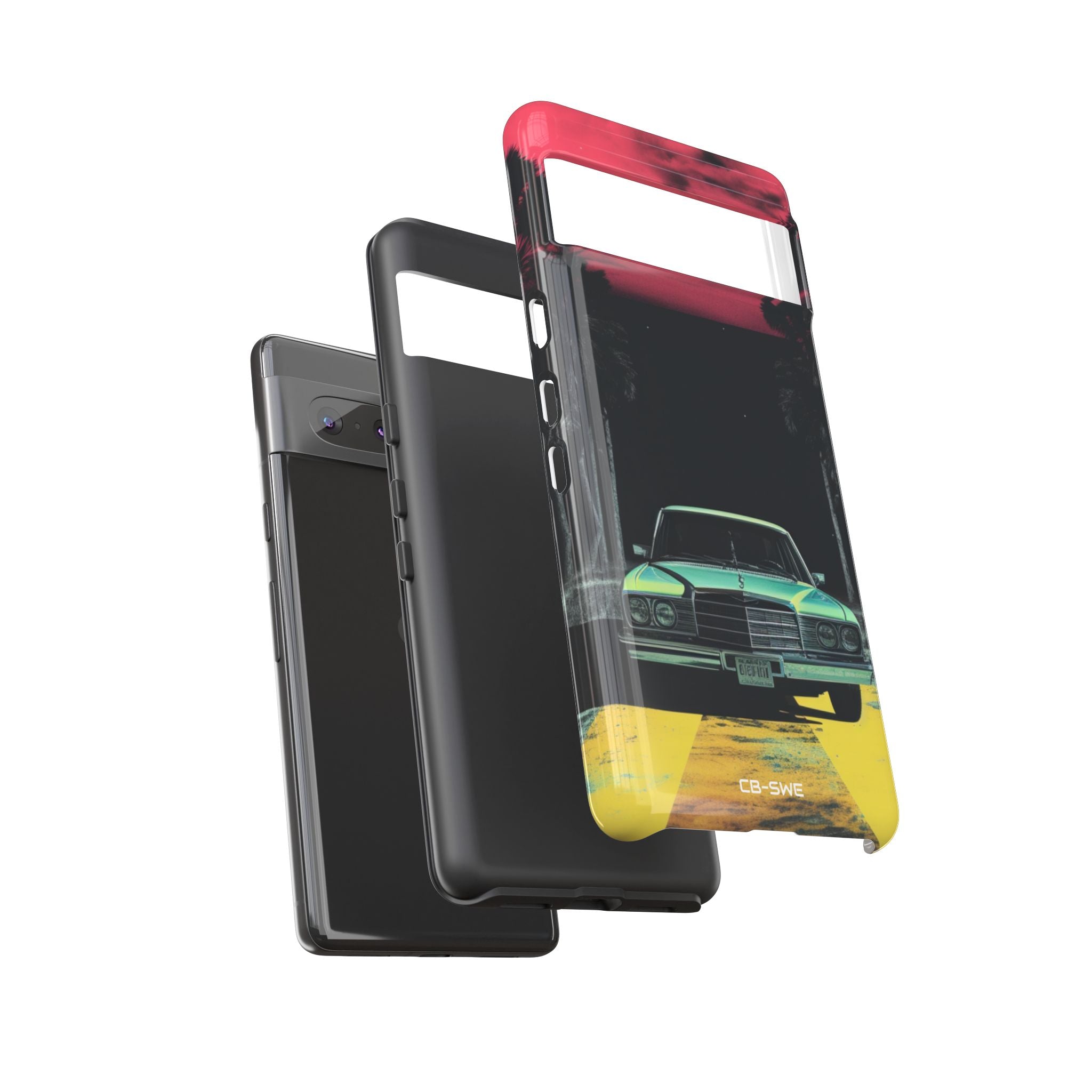 Retro Futuristic Nightscape - Google Pixel Case