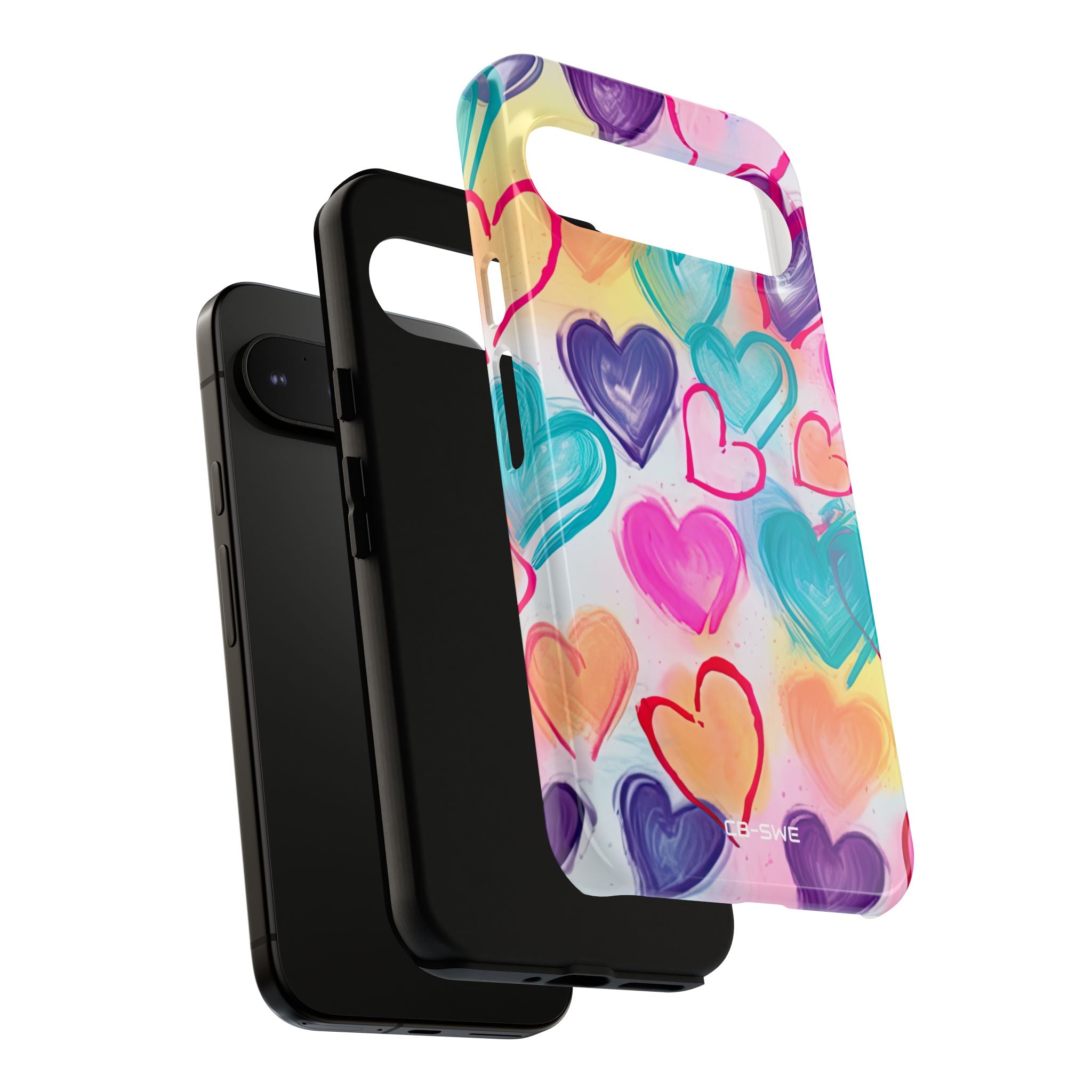 Hearts Dance Playfully - Google Pixel Case
